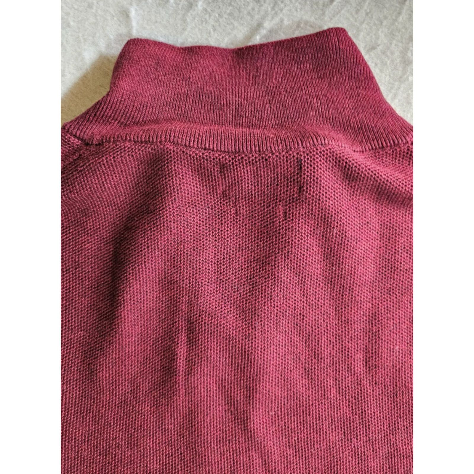 Polo Ralph Lauren Polo Ralph Lauren Classic Prima Cotton 1/4 Zip Pullover Jumper Mens XL Red Shirt/Sweatshirt (1/4 Zip, Logo) Size US XL / EU 56 / 4 - 8 Thumbnail