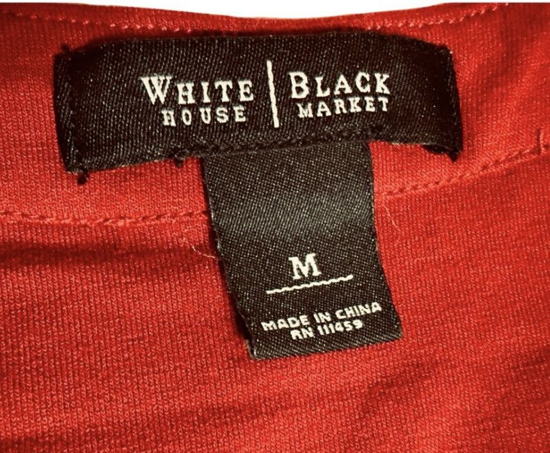 White House Black Market White House Black Market Red Embellished Top – Size M Size M / US 6-8 / IT 42-44 - 4 Thumbnail