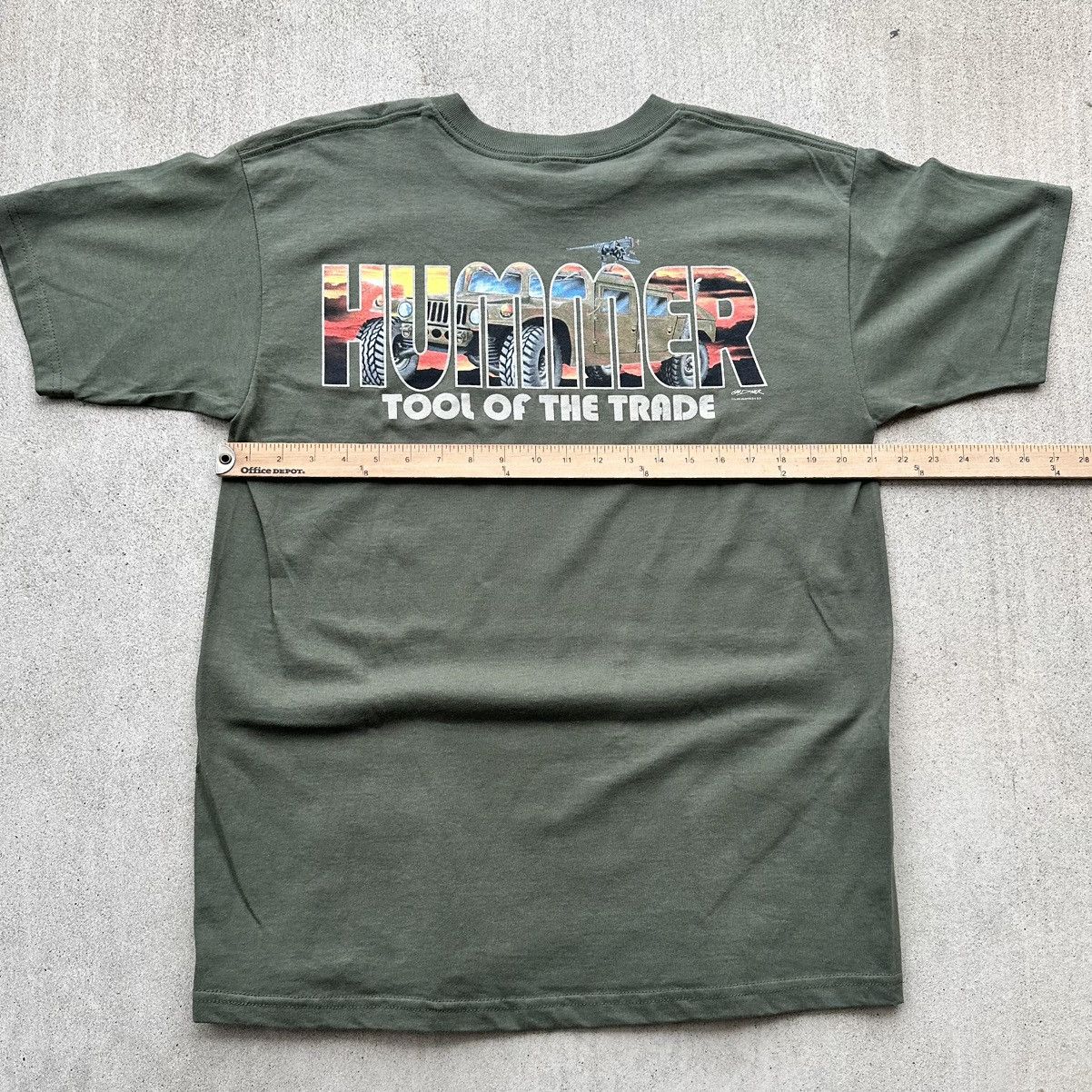 Anvil Vintage Army Hummer T Shirt Y2K Deadstock Anvil AMP Military Size US L / EU 52-54 / 3 - 5 Thumbnail