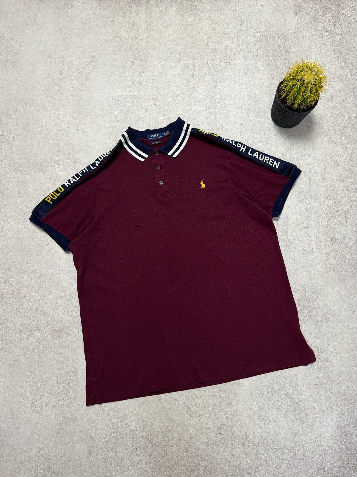 Polo Ralph Lauren × Vintage Polo Ralph Lauren Polo T Shirt Rugby Big Logo Mens XL Size Size US XL / EU 56 / 4 - 2 Thumbnail