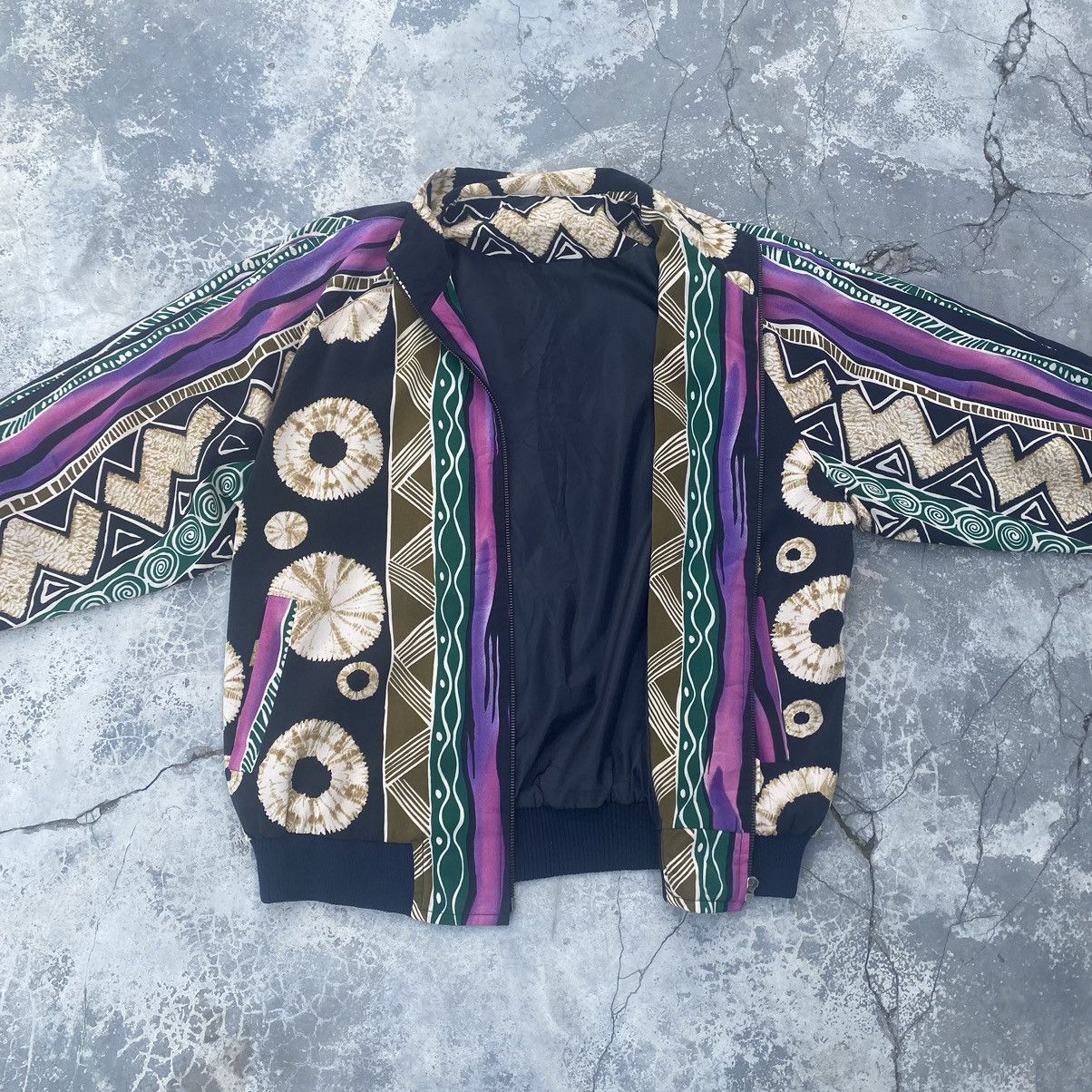Vintage VTG Psychedelic Nylon Jacket Size US L / EU 52-54 / 3 - 5 Thumbnail