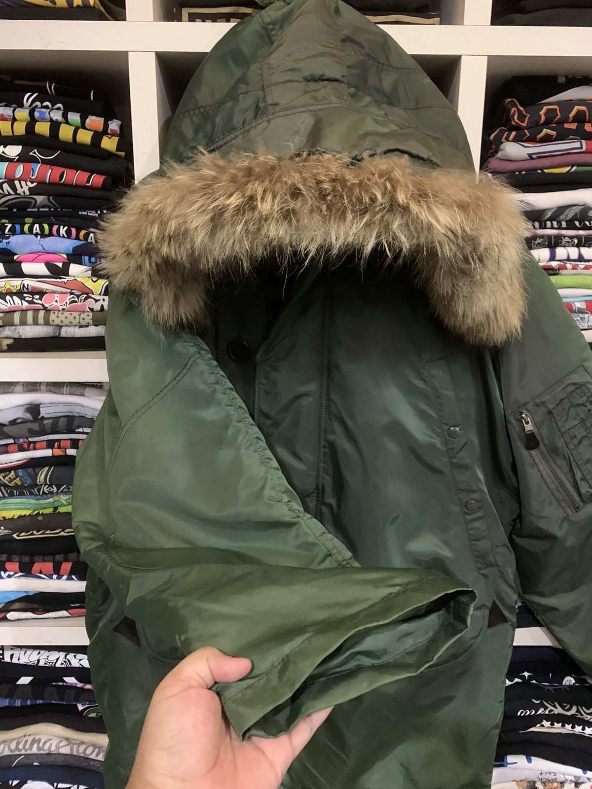 Japanese Brand Circumcise Skateboards Fur Hoodie Parka Size US XL / EU 56 / 4 - 5 Thumbnail