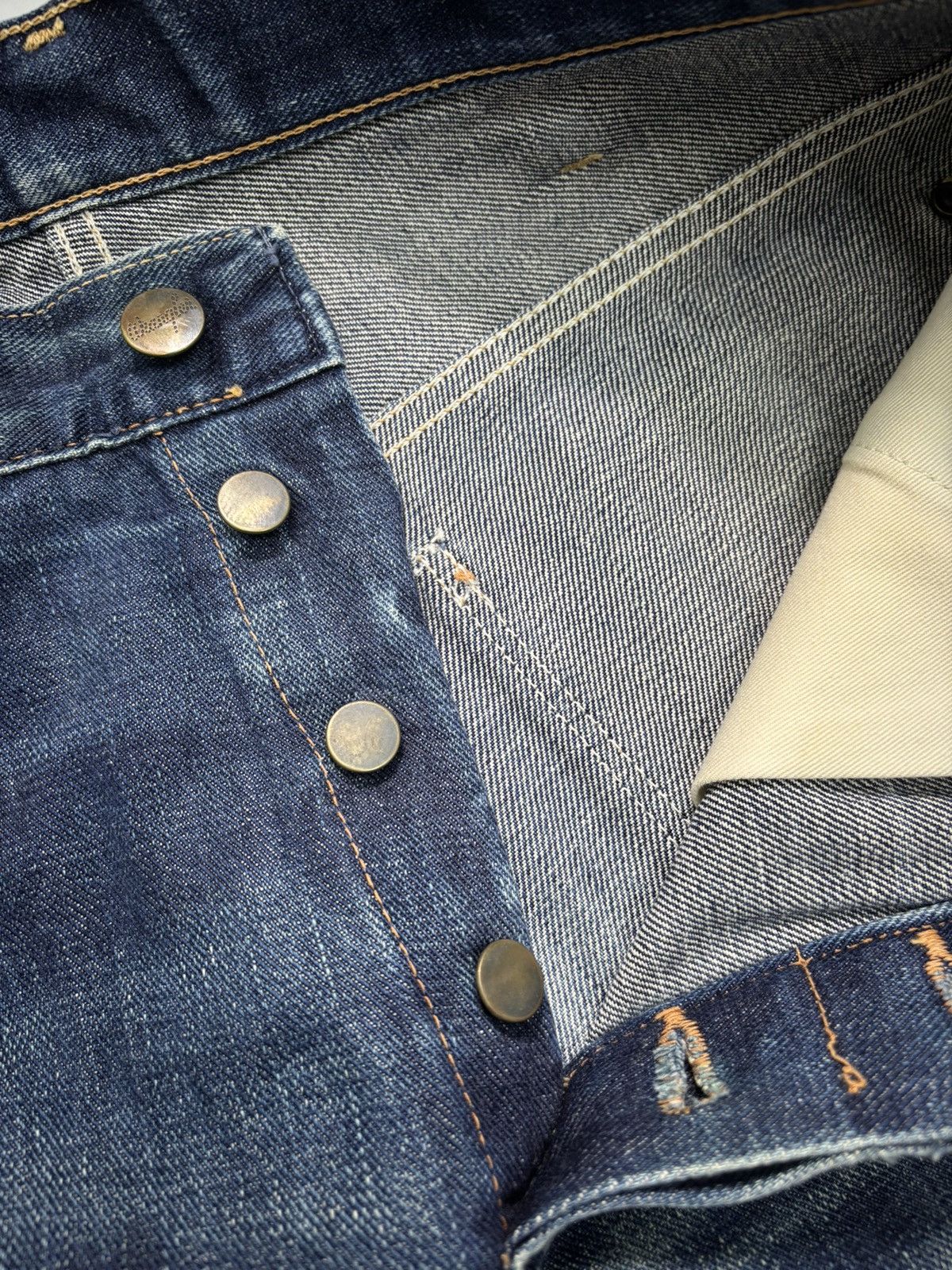 Acne Studios WRANGLER BLUE BELL'S DENIM JEANS BUTTON FLY Size US 29 - 11 Thumbnail