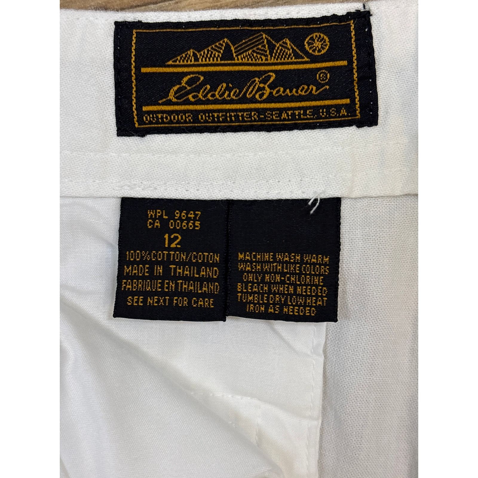 Eddie Bauer Vintage Eddie Bauer chino pleated white shorts size 12 Size 34" / US 12 / IT 48 - 2 Thumbnail