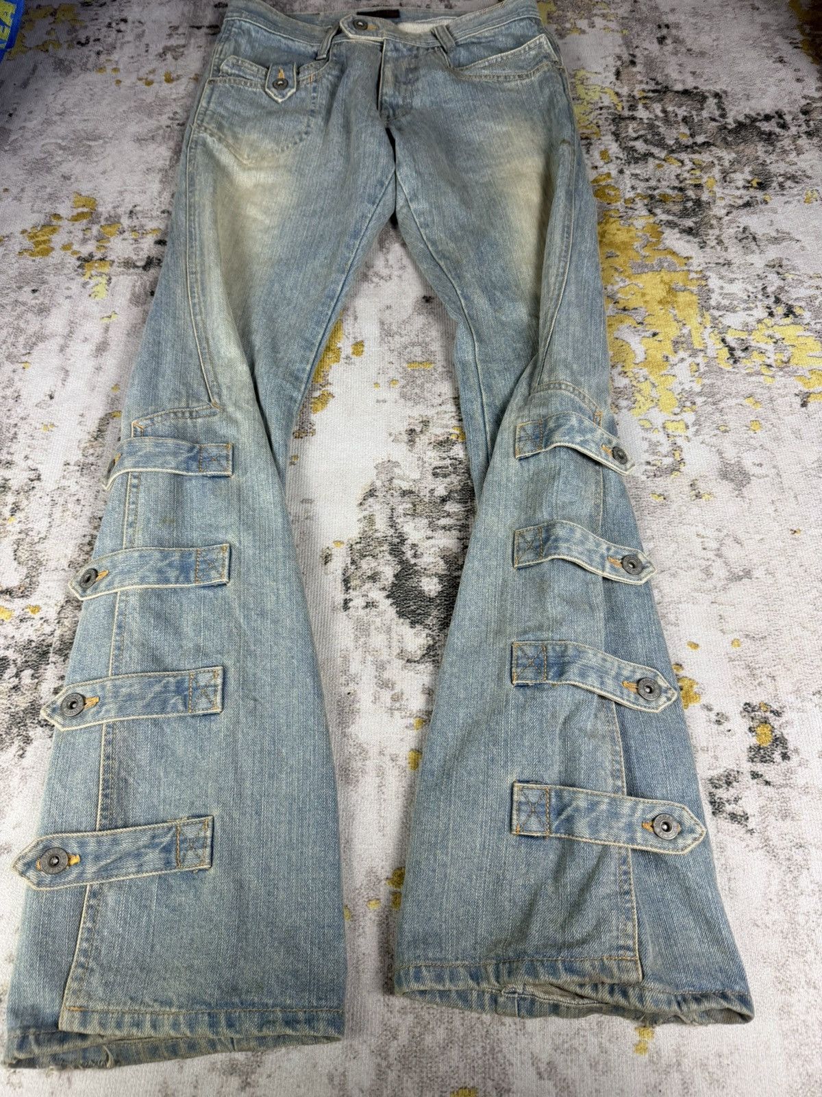 Japanese Brand × Morgan Homme Morgan Homme Side Snake Part Bootcut
