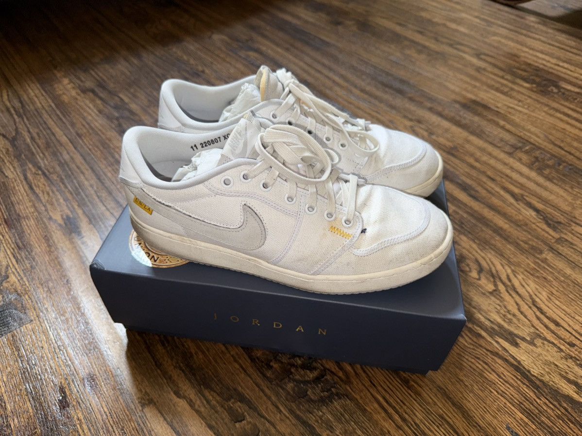 Jordan Brand × Union LA Air Jordan 1 Low AJKO SP X Union White/ Neutral Grey Sz 10.5 Size US 10.5 / EU 43-44 - 1 Thumbnail