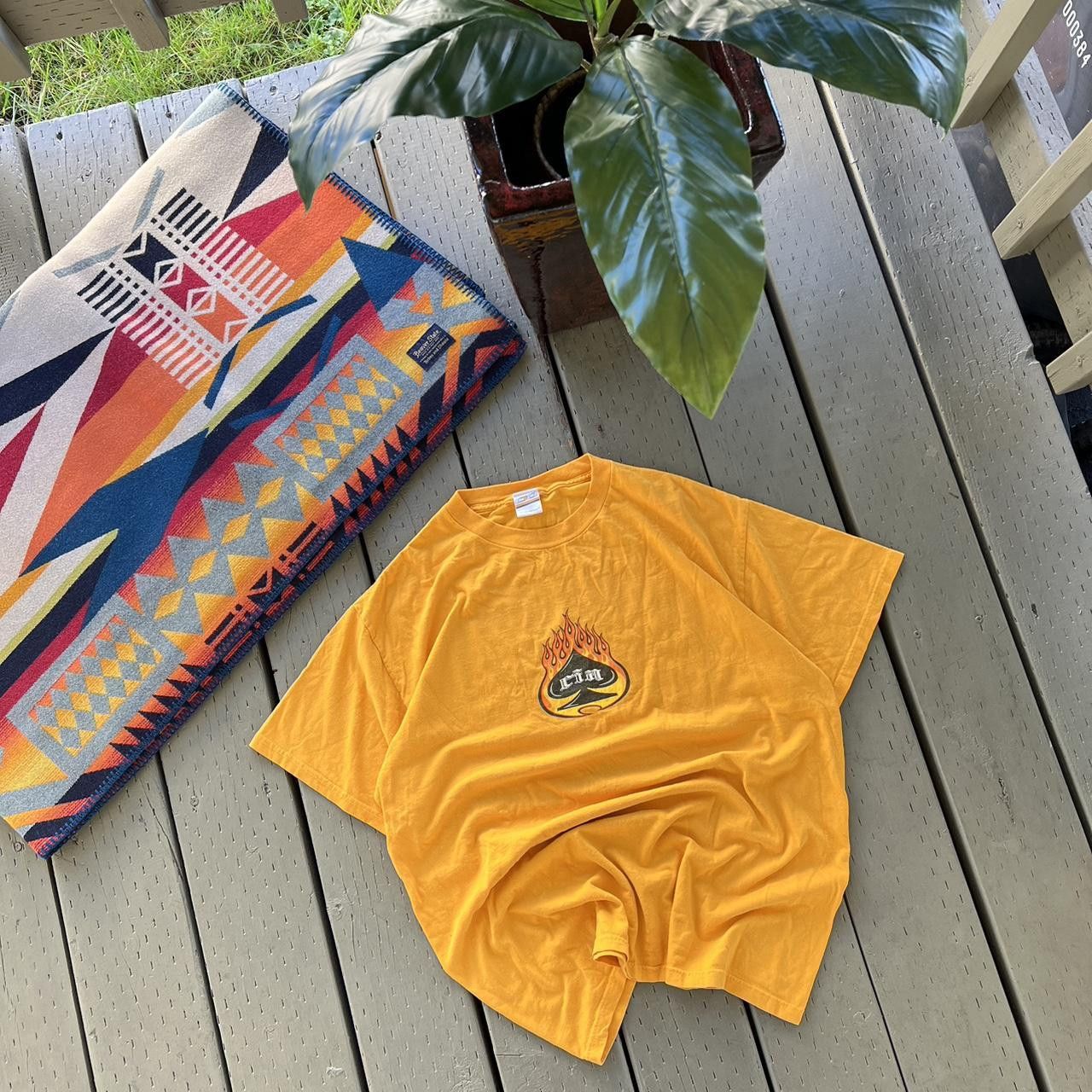 Vintage y2k flame shirt Size US XL / EU 56 / 4 - 1 Thumbnail