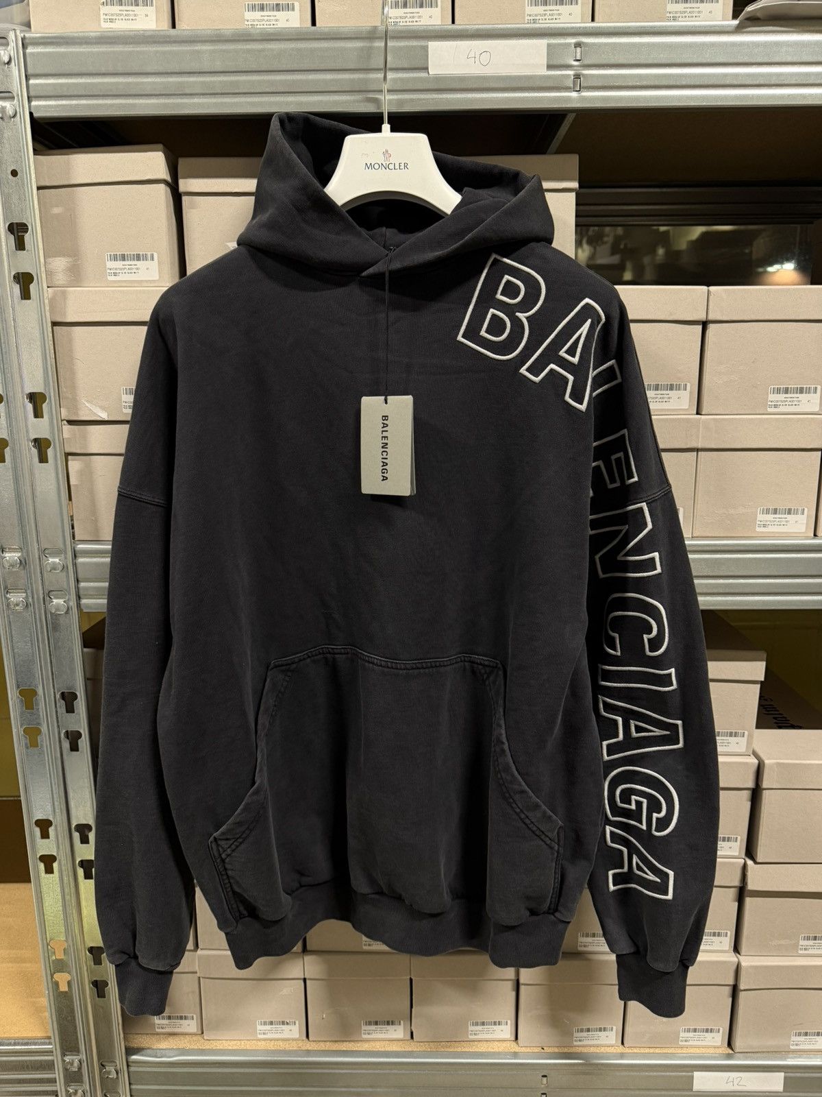 Balenciaga Balenciaga Sleeve Logo Embroidery Hoodie NEW 1400$ Size US M / EU 48-50 / 2 - 1 Thumbnail