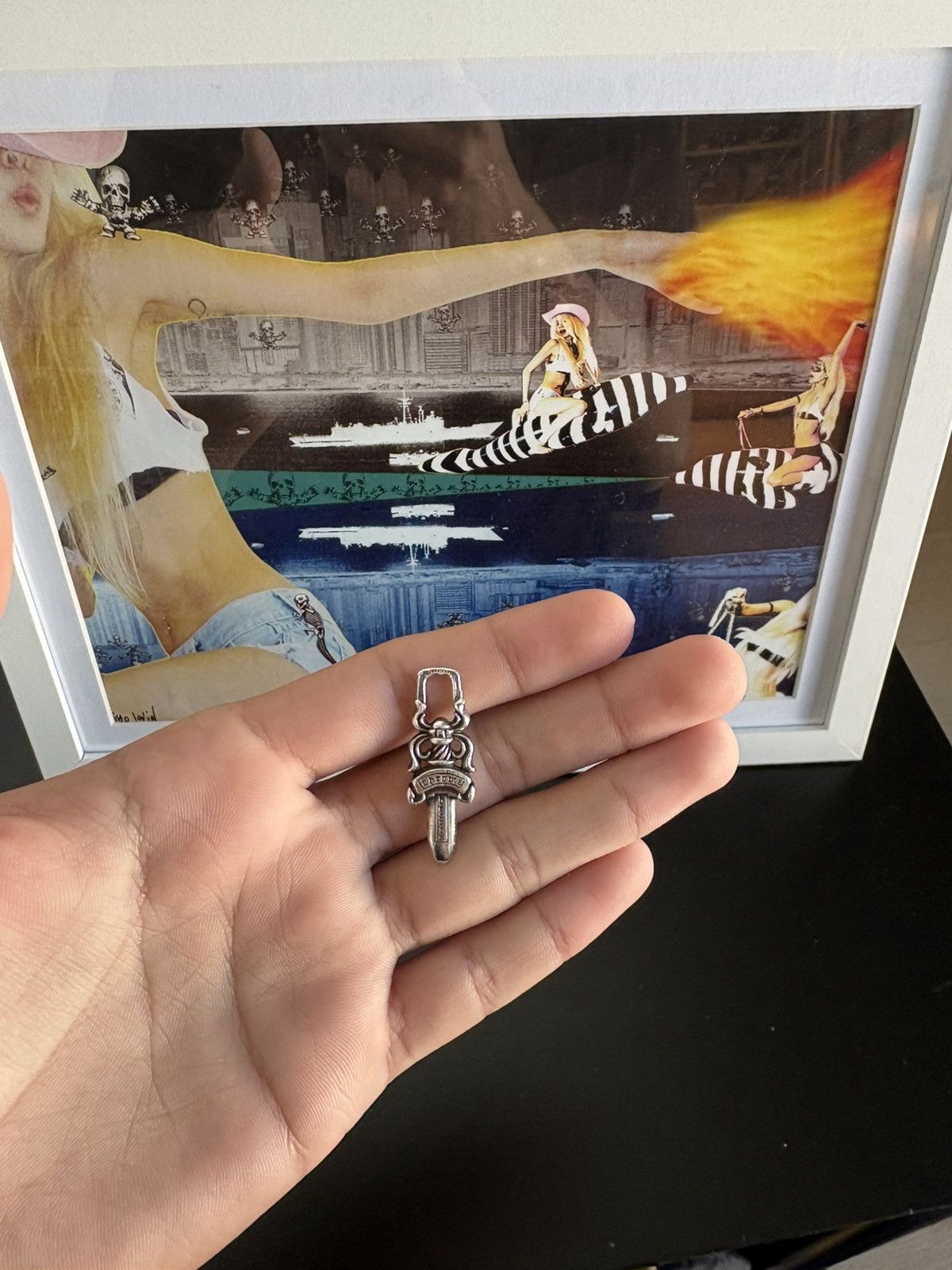 Chrome Hearts dagger zipper pendant