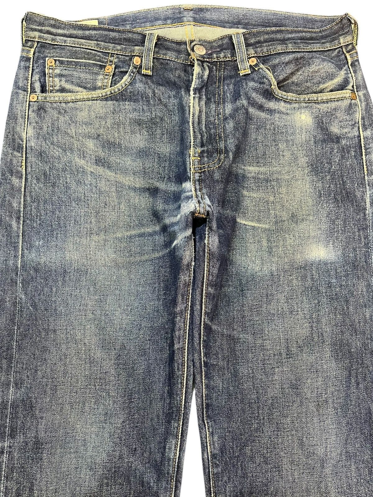 Le Grande Bleu (L.G.B.) × Levi's × Levi's Vintage Clothing Levi’s 505 Big E Selvedge Denim Size US 33 - 2 Thumbnail