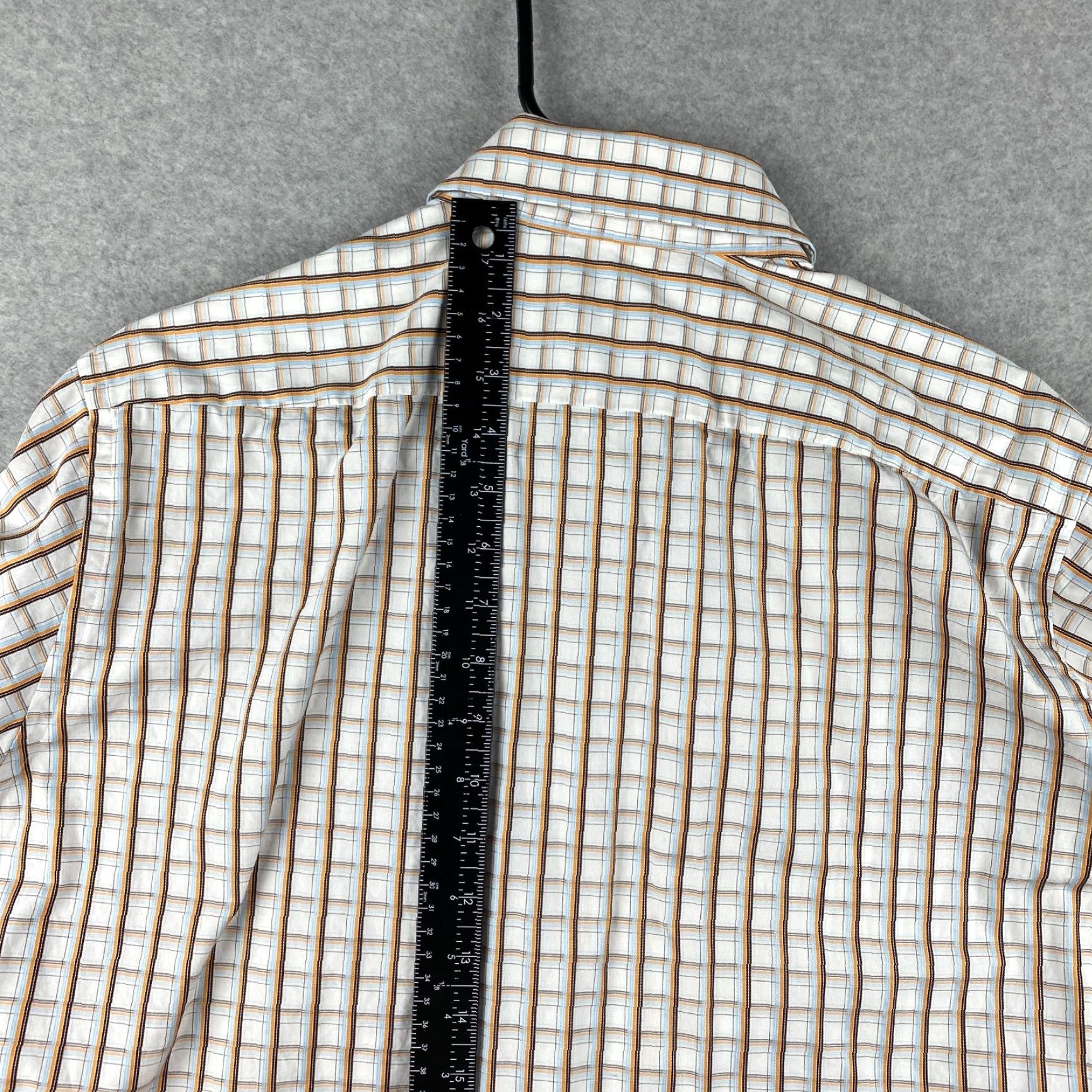 Hugo Boss Hugo Boss Button Up Shirt Mens 16.5 36/37 Multicolor Long Sleeve Knit Preppy Size US XL / EU 56 / 4 - 7 Thumbnail