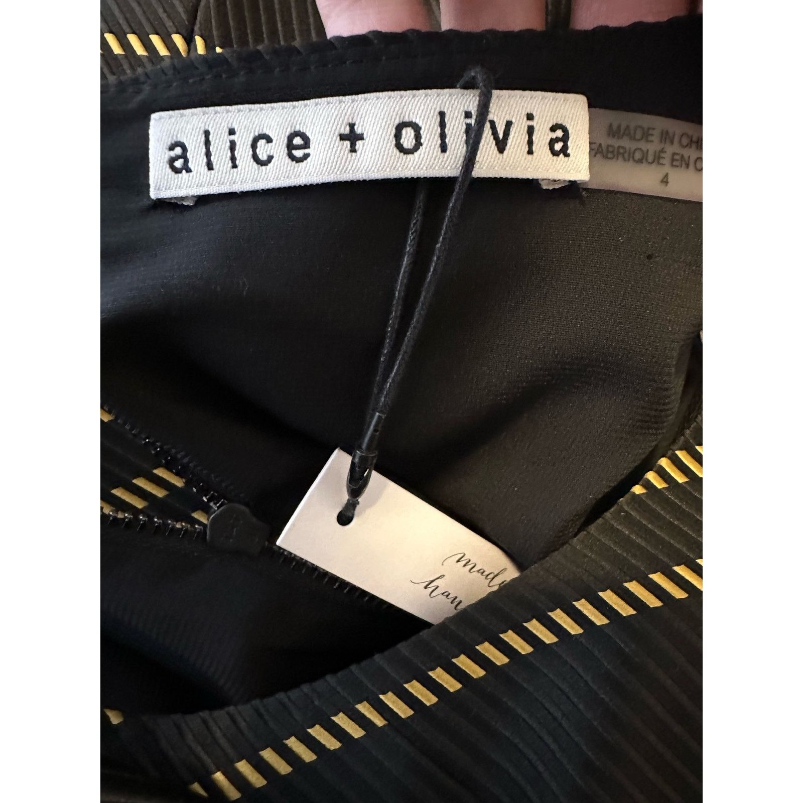 Alice + Olivia Alice + Olivia Black A Line Cocktail Dress size 4 Size S / US 4 / IT 40 - 3 Thumbnail