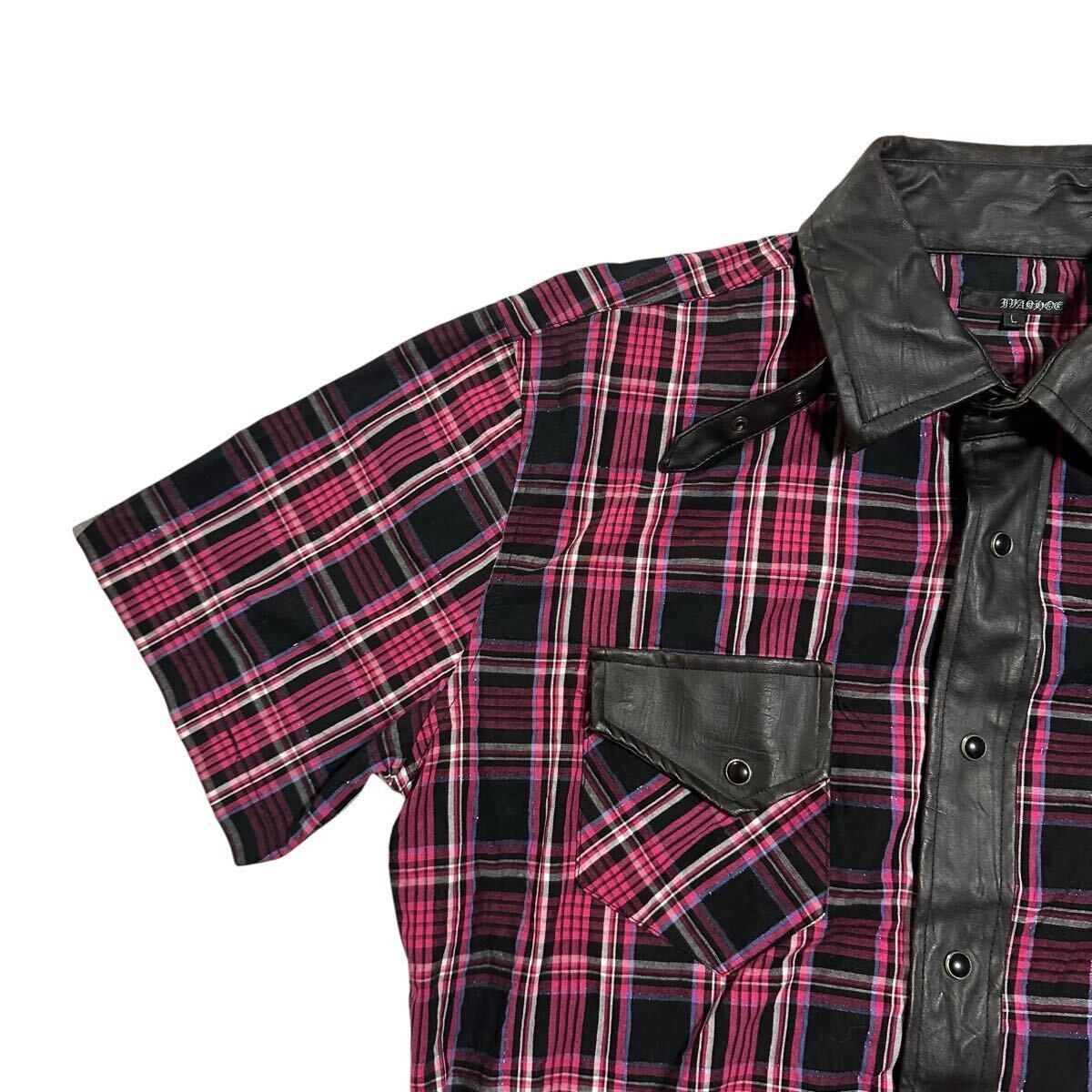 Japanese Brand Japanese Archive y2k plaid script shirt buttonup Size US L / EU 52-54 / 3 - 3 Thumbnail