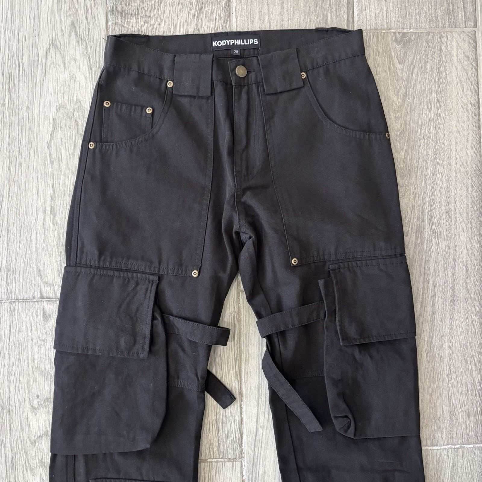 Kody Phillips Kody Phillips Cargo Pants Mr Poopy Snap Button Utility 28x29 Size US 28 / EU 44 - 2 Thumbnail