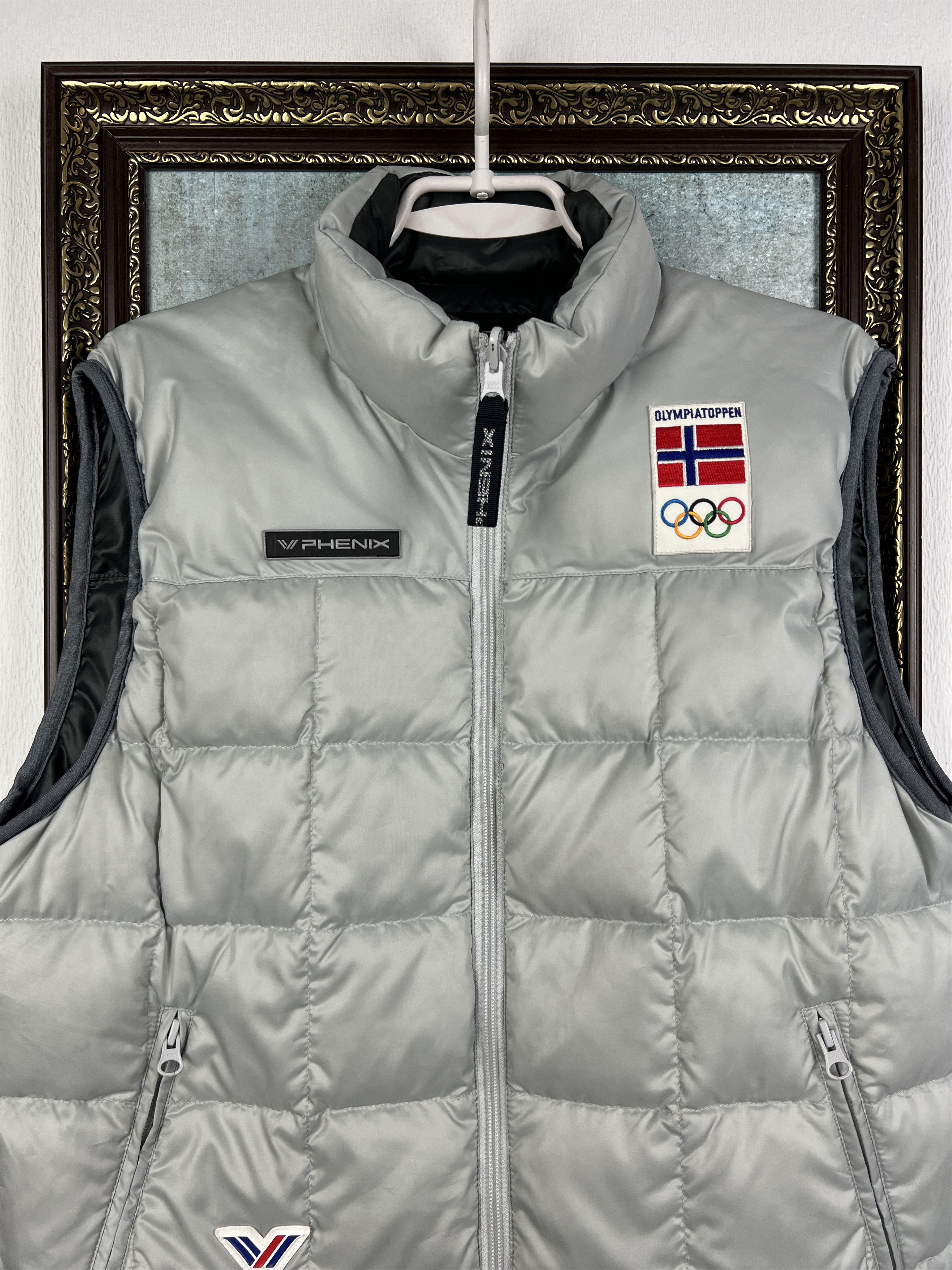 Vintage Puffer Padded Ski Jacket Norway Olympics Reversible Vest Size US XS / EU 42 / 0 - 2 Thumbnail