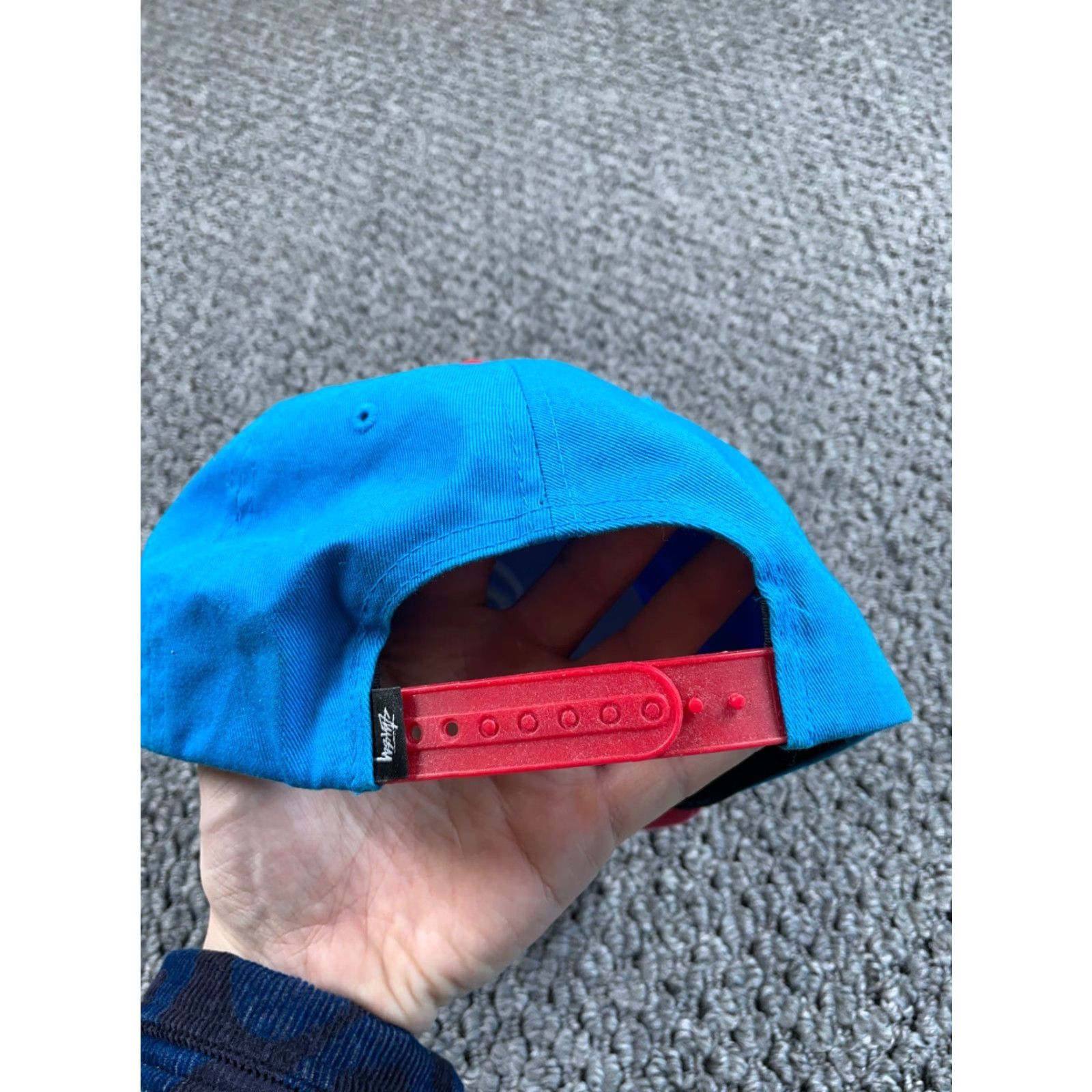 Vintage Stussy Embroidered Hat Adult One Size Blue 6-Panel Streetwear Mens Size ONE SIZE - 4 Thumbnail