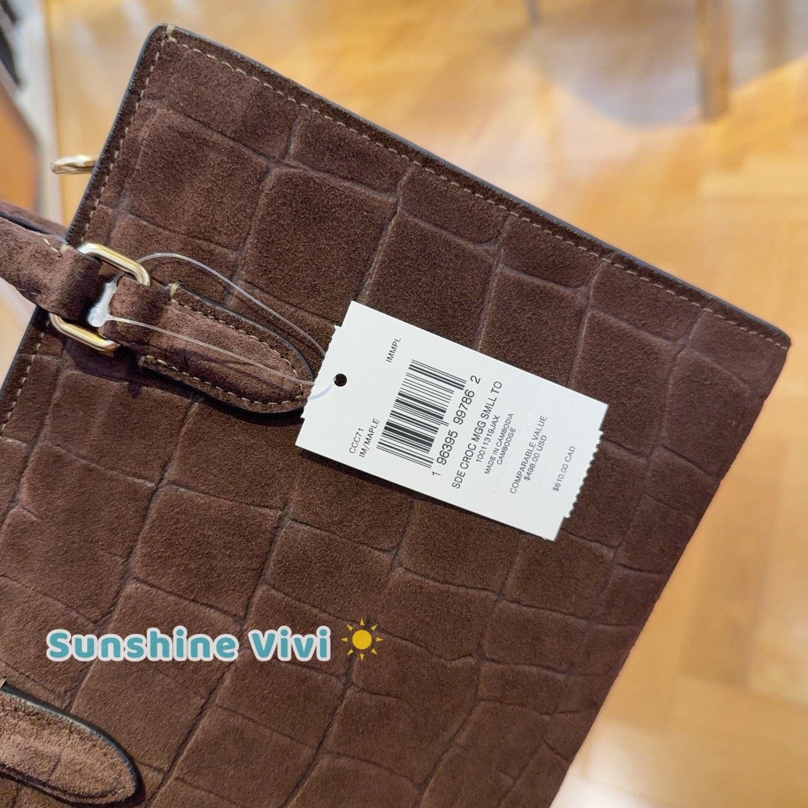 Coach NWT Coach Maggie Small Tote Bag CCC71 Gold/Maple Size ONE SIZE - 4 Thumbnail