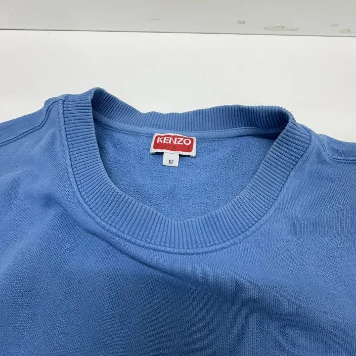 Kenzo Kenzo Casual Blue Sweatshirt with Floral Logo -2507 Size US M / EU 48-50 / 2 - 4 Thumbnail
