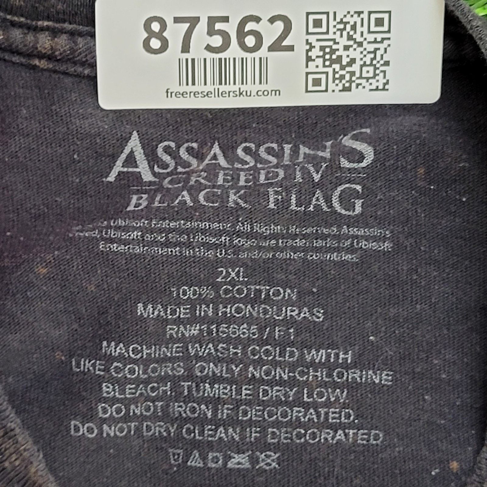 Other Assassins Creed Shirt XL 24x28 Baggy Bleached Black Flag Size US XL / EU 56 / 4 - 4 Thumbnail