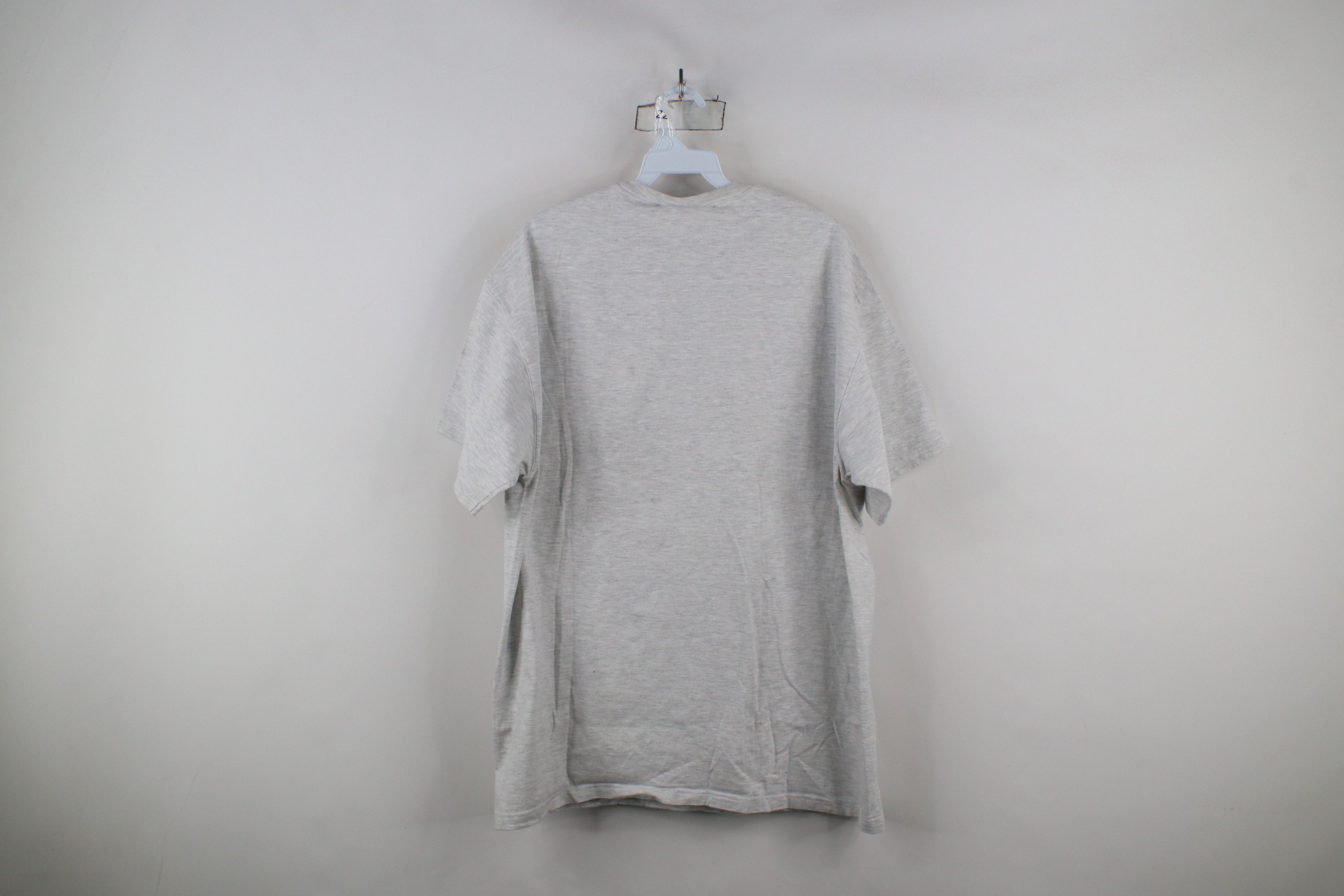 Vintage Vintage 90s Streetwear Heavyweight T-Shirt Heather Gray Size US L / EU 52-54 / 3 - 10 Thumbnail