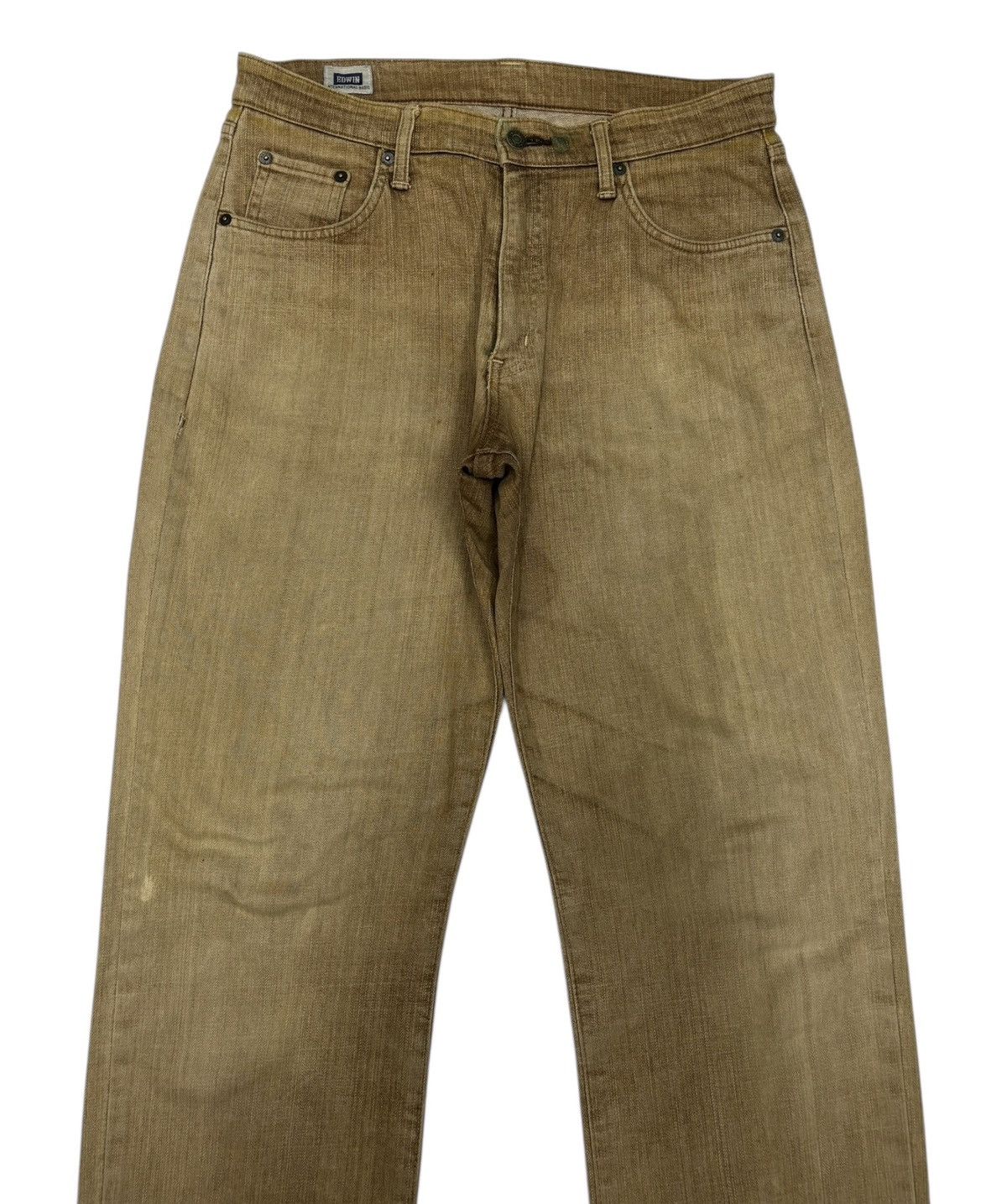 Kapital 🔥RARE EDWIN RUSTY FADED BROWN LOOSE FIT DENIM JEANS Size US 32 / EU 48 - 3 Thumbnail