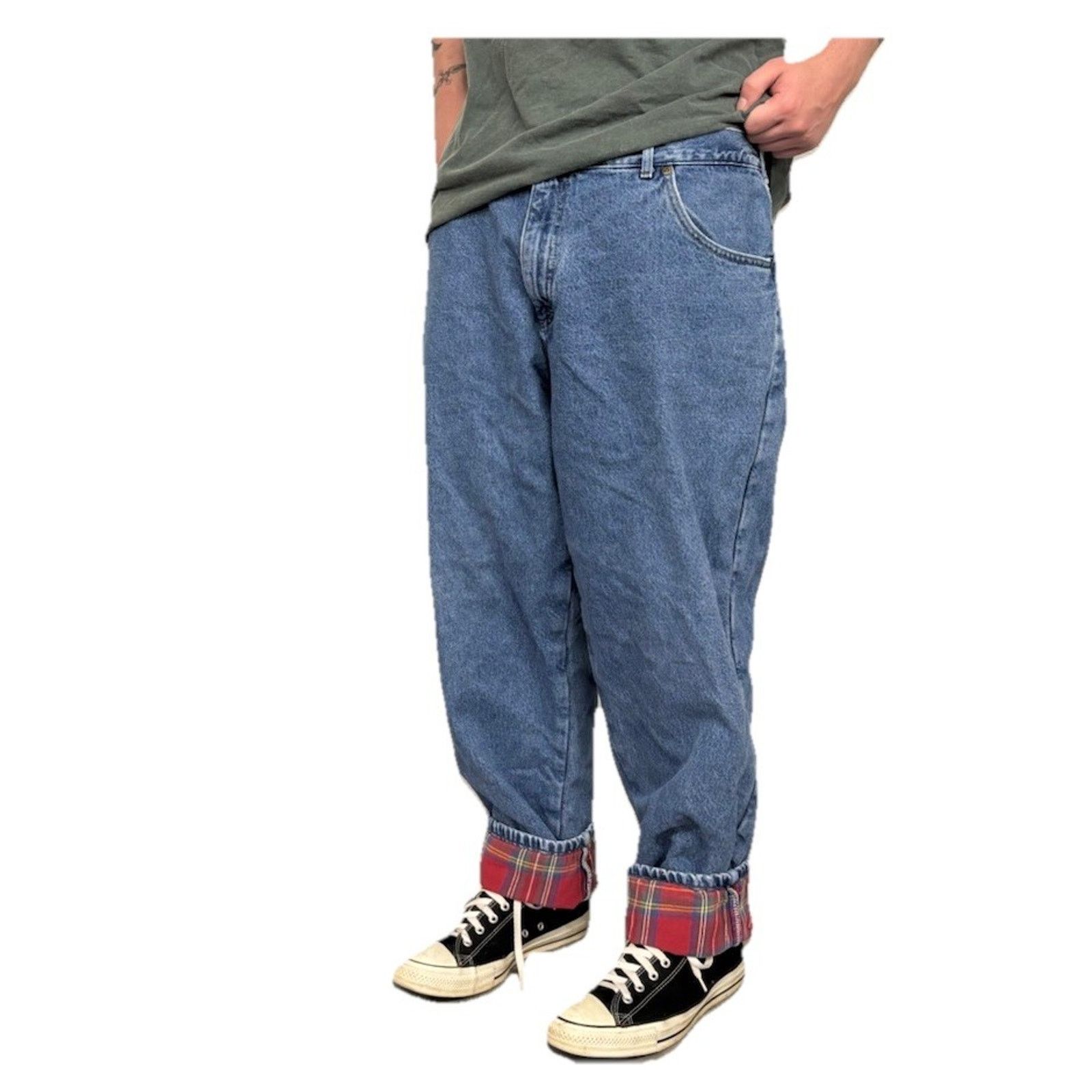L.L. Bean Vintage L.L. Bean Mens Relaxed Fit Flannel Lined Jeans Size US 40 / EU 56 - 3 Thumbnail