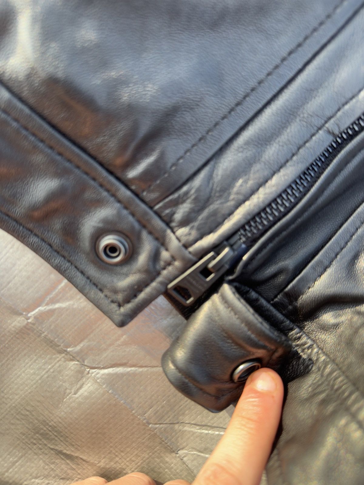 Allsaints All Saints Leather Jacket Size US L / EU 52-54 / 3 - 7 Thumbnail
