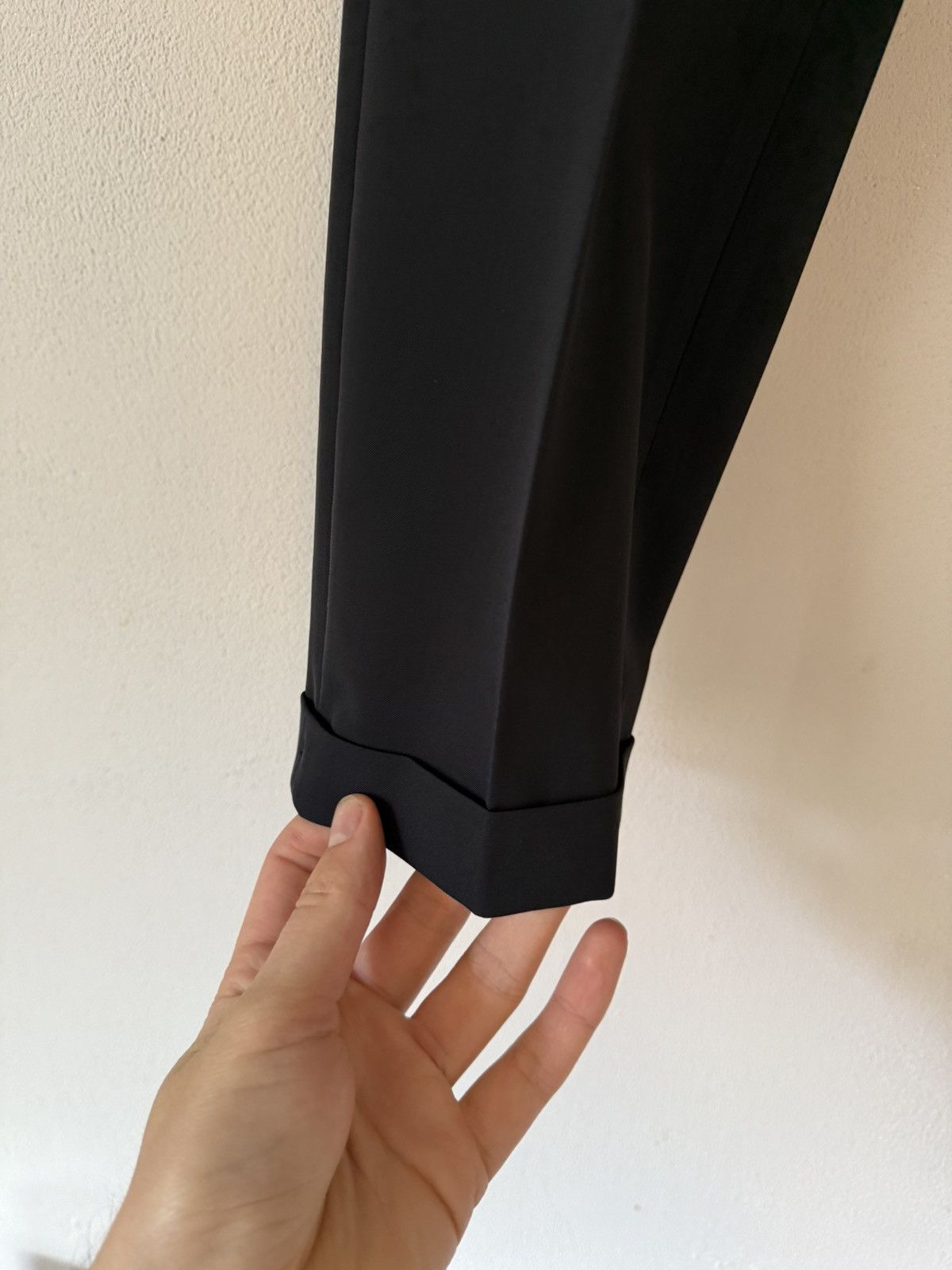 Prada Prada Navy Nylon Trousers with Cuffed Hem – Size 52 Size US 36 / EU 52 - 6 Thumbnail