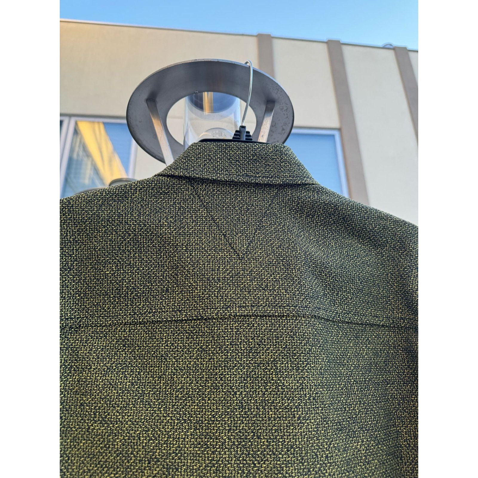 Bottega Veneta o1rshd1 Textured Cotton Mouline Shirt in Black/Yellow Size US M / EU 48-50 / 2 - 15 Thumbnail