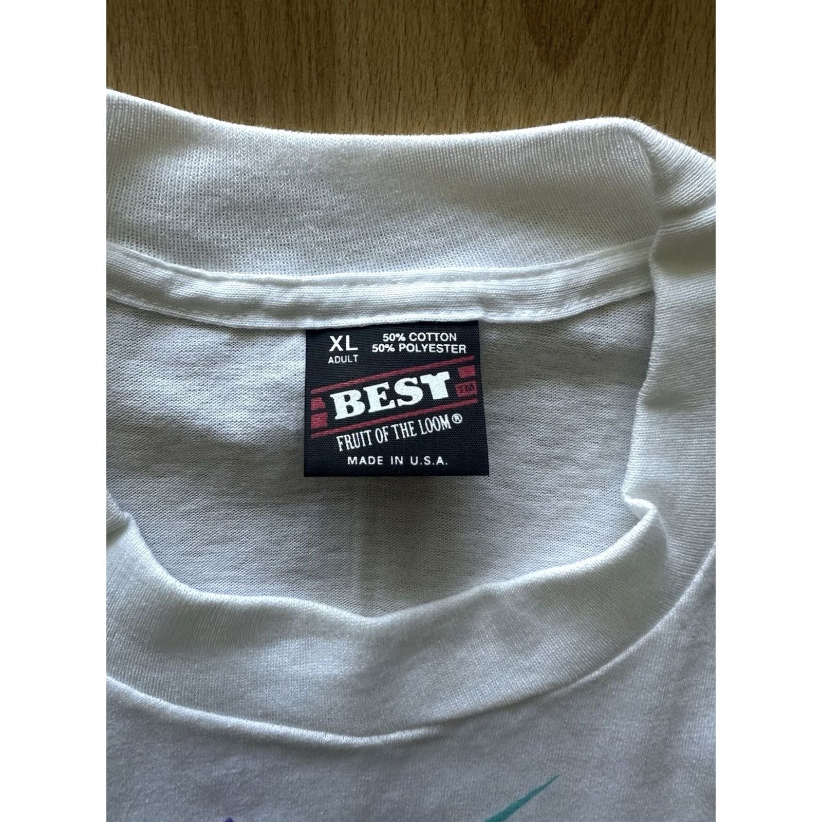 Vintage VTG 90s Screen Stars Sanders Park “We Are The Right One” Single Stitch Tee XL White Mens T-Shirt NWOT Size US XL / EU 56 / 4 - 3 Thumbnail