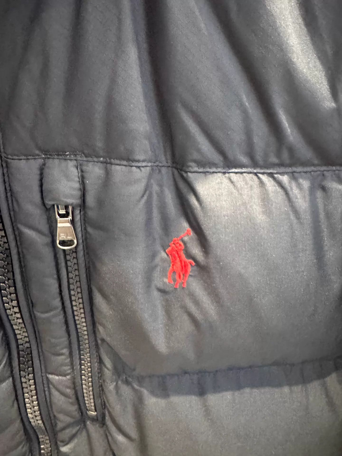 Polo Ralph Lauren Polo Ralph Lauren Navy Hooded Down Jacket Red Pony S Size US S / EU 44-46 / 1 - 2 Thumbnail