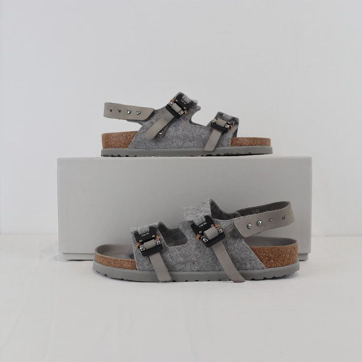 Birkenstock × Dior o1rshd1 Milano Sandal Felt in Grey Size US 9 / EU 42 - 7 Thumbnail