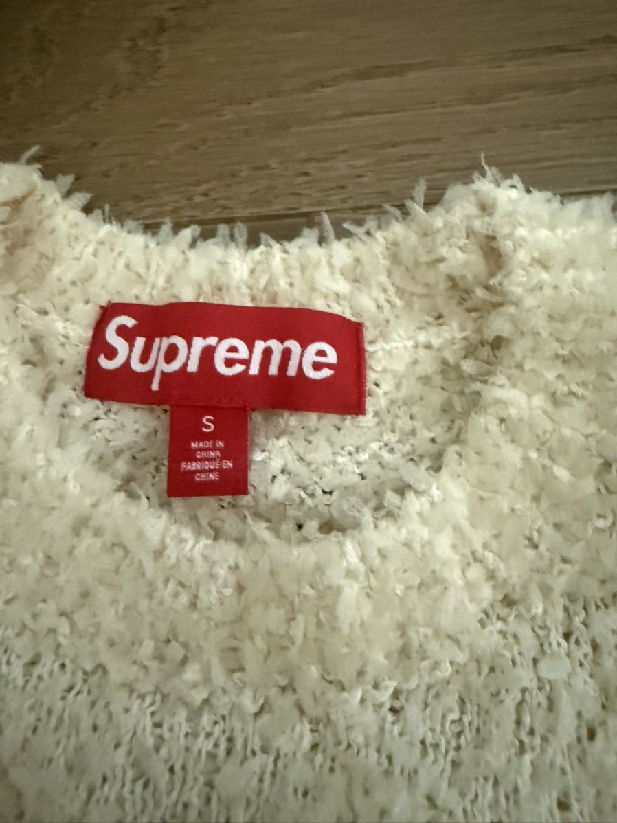 Supreme Supreme Textured Varsity Arc Sweater Stone Size US S / EU 44-46 / 1 - 8 Thumbnail
