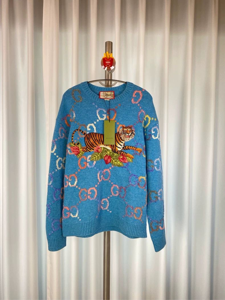 Gucci Gucci SS22 Gucci Chinese New Year Series Full Print GG Tige Size US L / EU 52-54 / 3 - 1 Thumbnail
