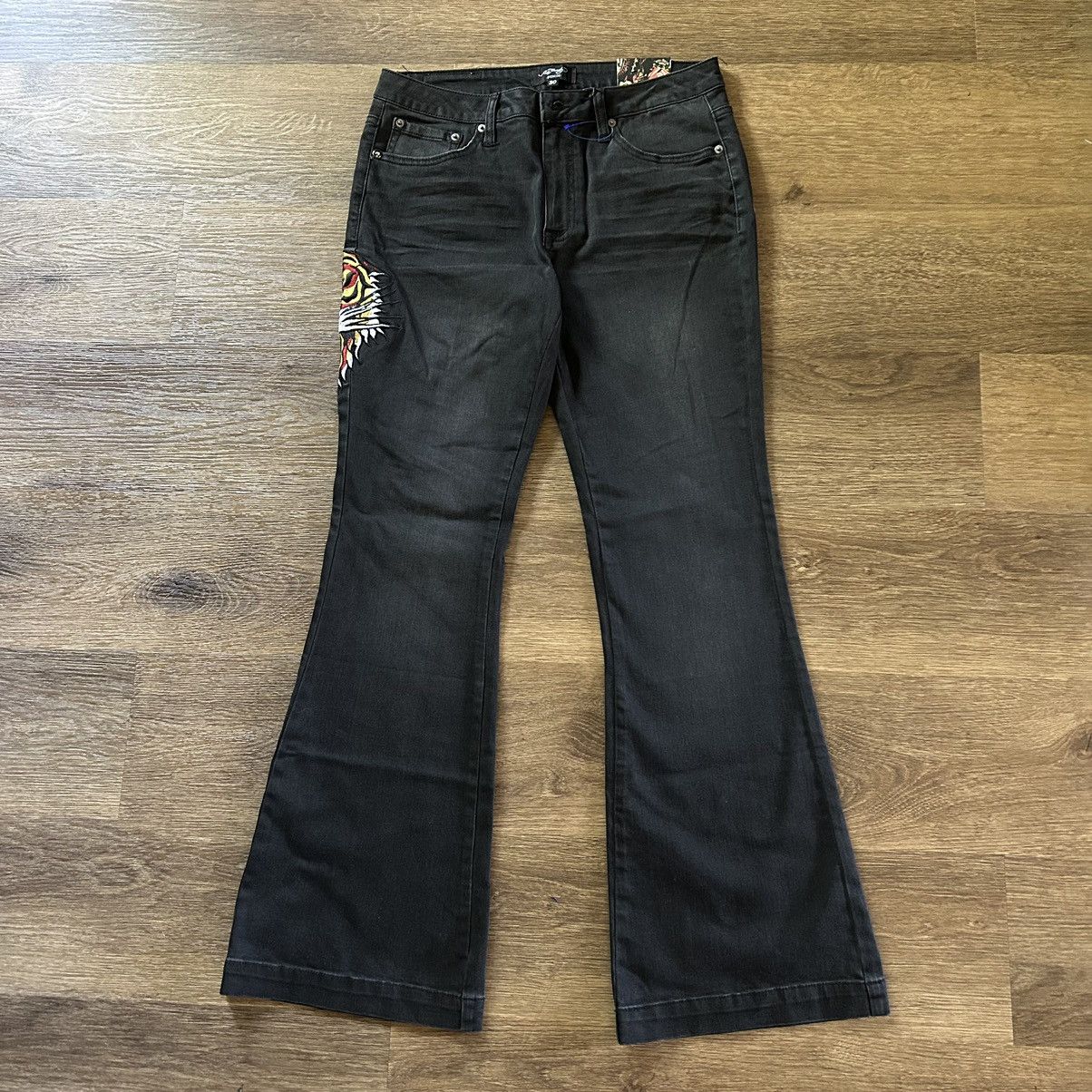 Ed Hardy Y2k Ed Hardy Flare Pants Size 30" / US 8 / IT 44 - 4 Thumbnail