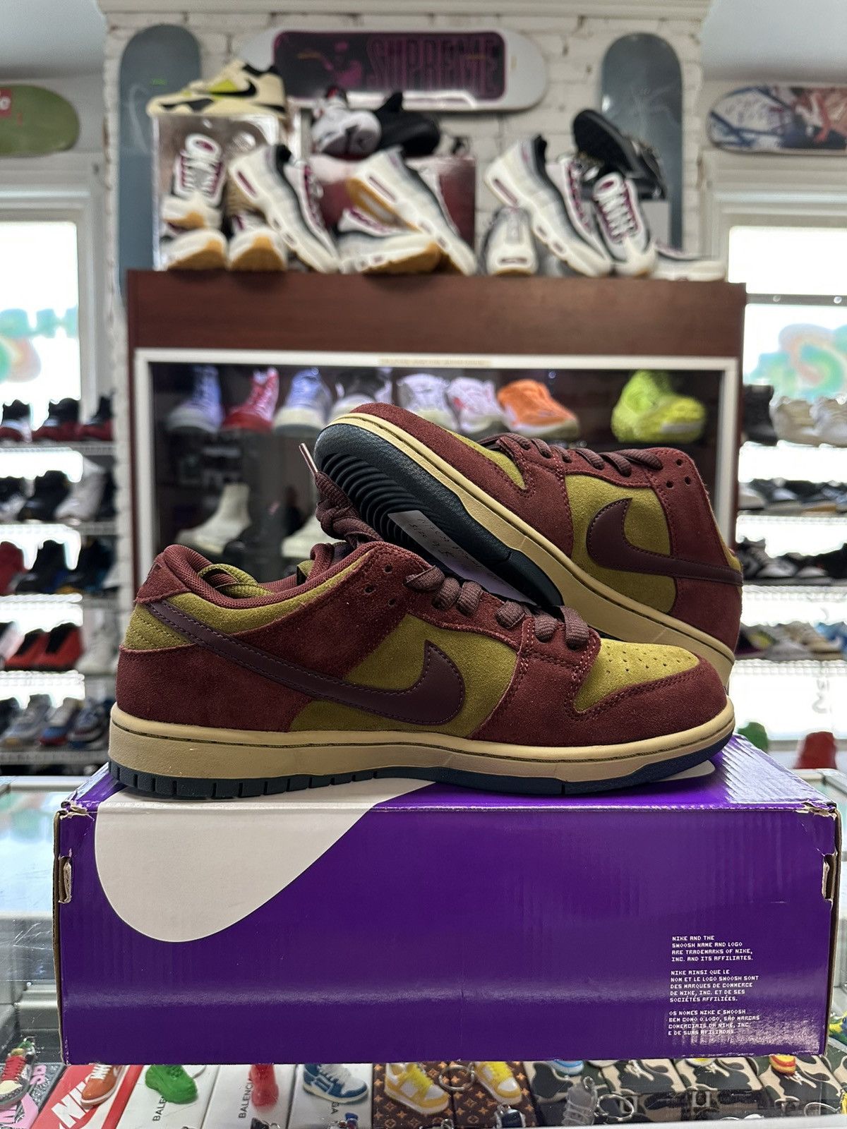 Nike Nike SB ‘Olive Flaco’ Dunk Low Size US 9 / EU 42 - 2 Thumbnail