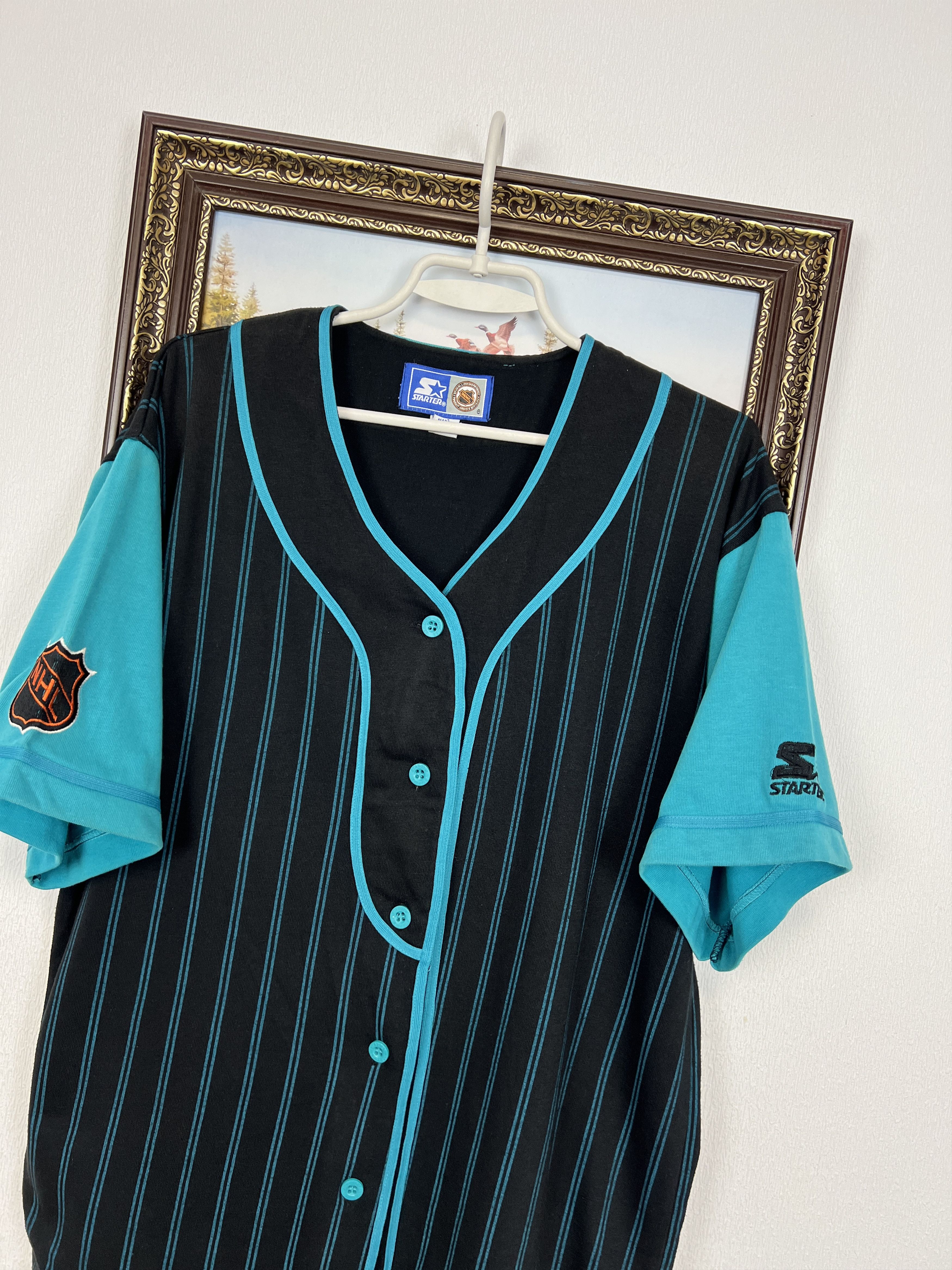Starter Vintage Starter Anaheim Mighty Ducks Baseball Jersey Tee Size US M / EU 48-50 / 2 - 3 Thumbnail