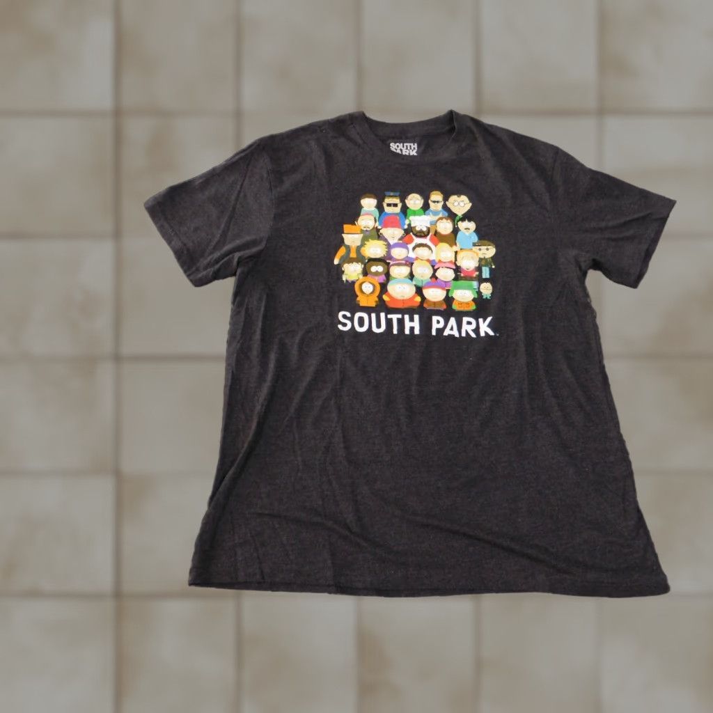 Southpole South Pole Shirt T-Shirt Men L Gray Cartman Y2K South Park Cartoon Logo Crew Neck Short Sleeve Cotton Knit Vintage: No (Good Condition) Size US L / EU 52-54 / 3 - 1 Thumbnail