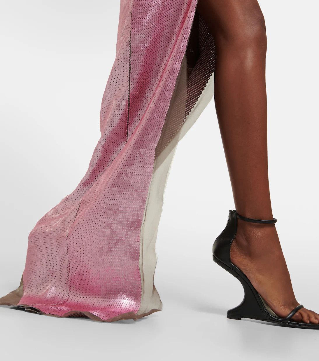 Rick Owens o1y0126 Maxi Skirt in Pink Size 26" / US 2 / IT 38 - 5 Thumbnail