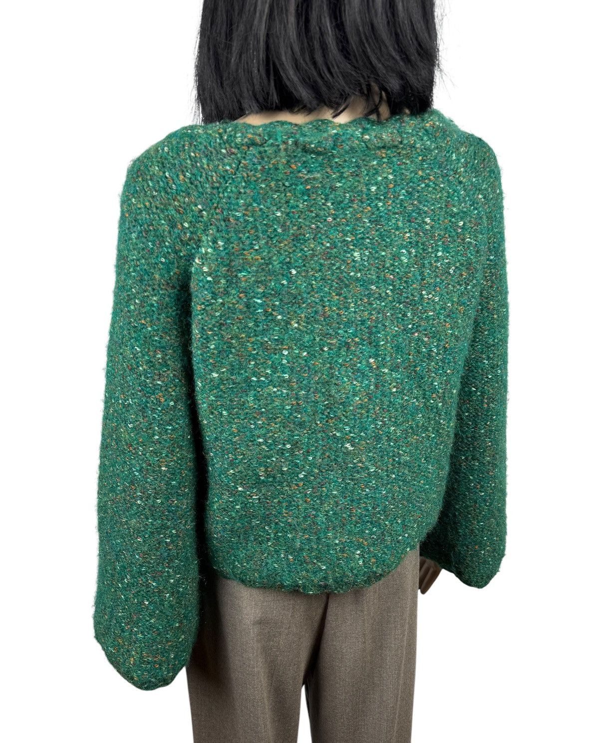 Designer Manoush Knit Sweater Baloon Sleeves Wool-Polyester size S Size S / US 4 / IT 40 - 6 Thumbnail