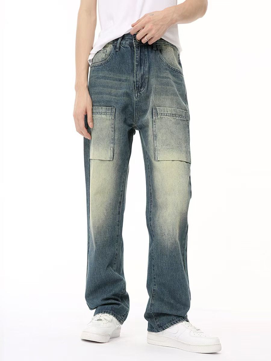 Japanese Brand × Jean High Street Multi-Pocket Patchwork Jeans Size US 33 - 1 Thumbnail