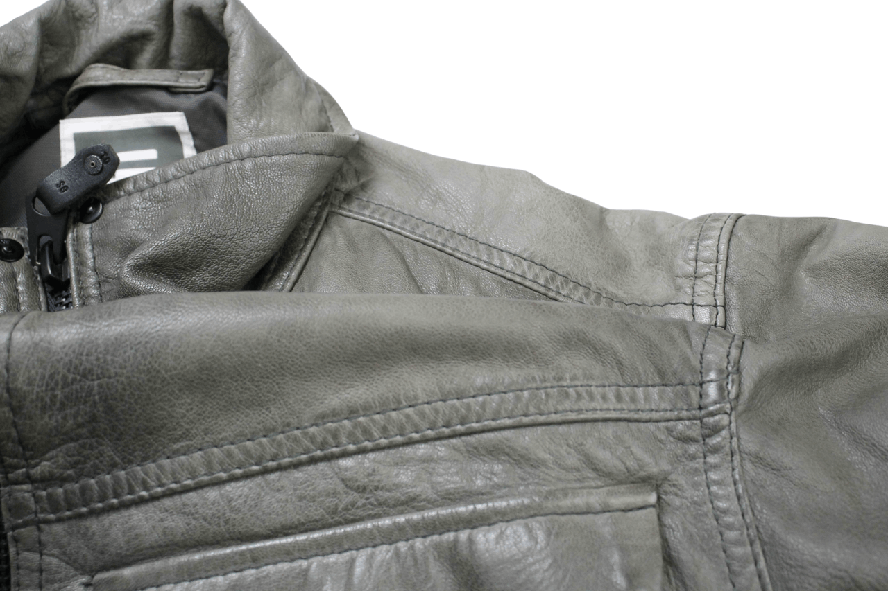 G-Star G-STAR JSF Leather Jacket Women's LARGE Full Zip High Neck Size L / US 10 / IT 46 - 7 Thumbnail