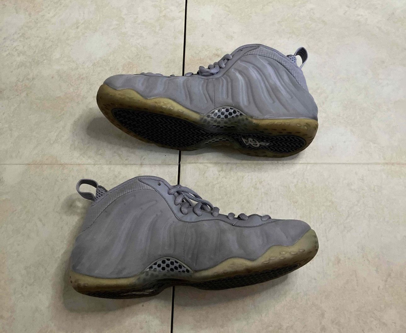 Nike Nike Air Foamposite One Premium Wolf Grey 2015 Size US 9.5 / EU 42-43 - 3 Thumbnail