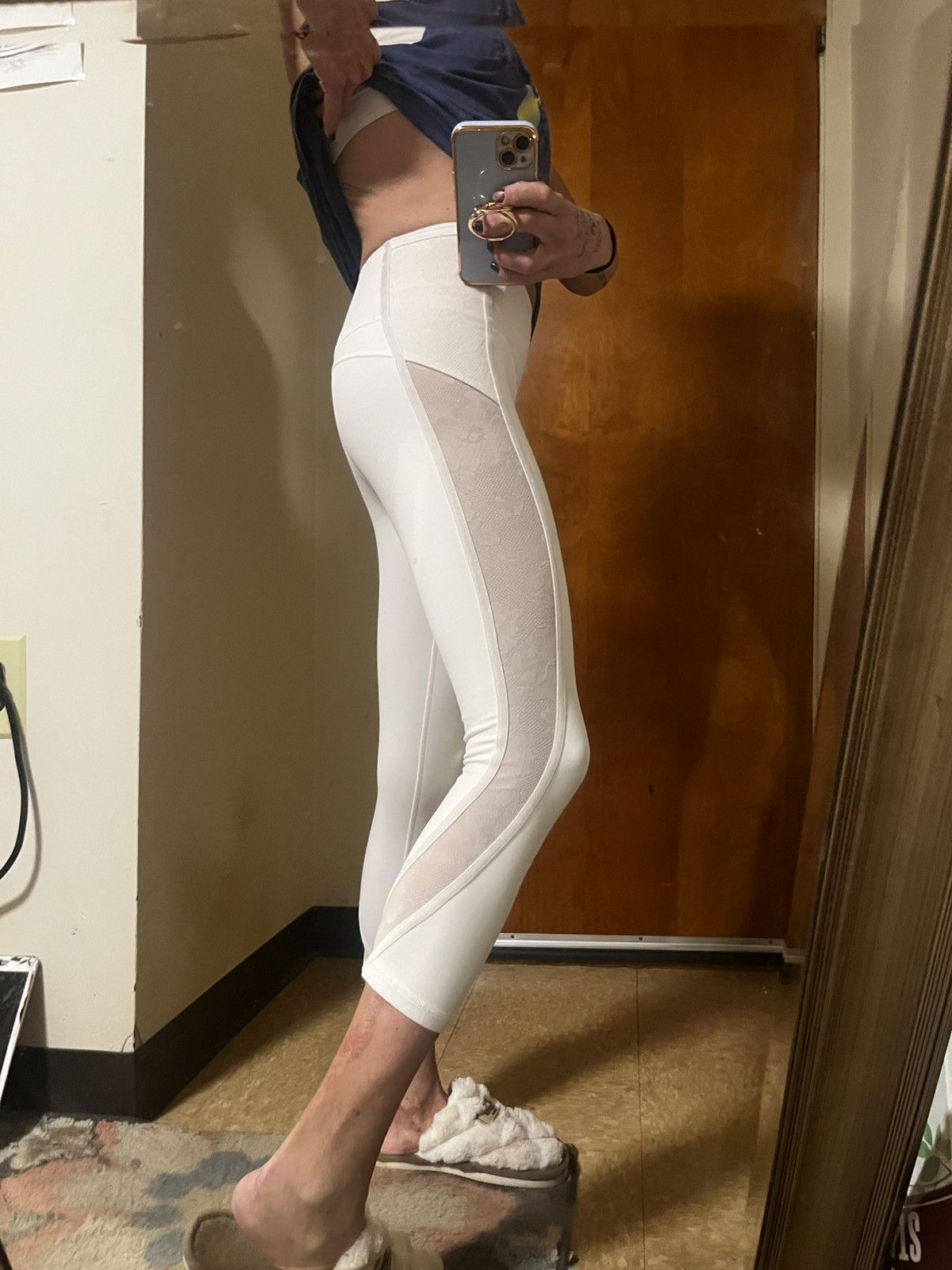 Lululemon White mesh panel Train Times (4) Size 24" / US 00 / IT 34 - 3 Thumbnail