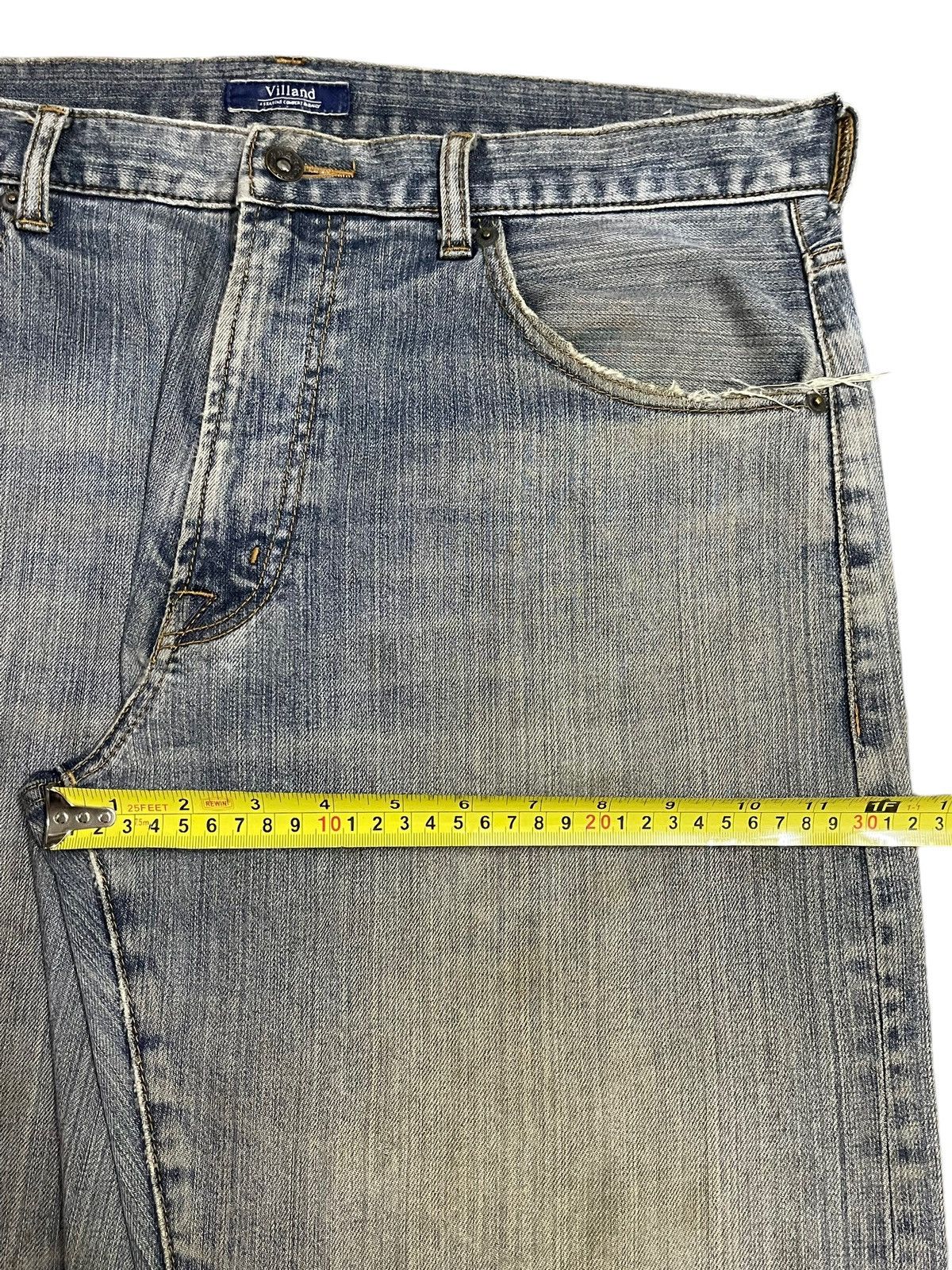 Jun Takahashi Vintage Japanese Brand Blue Wash Distress Loose Jeans Size US 36 / EU 52 - 15 Thumbnail