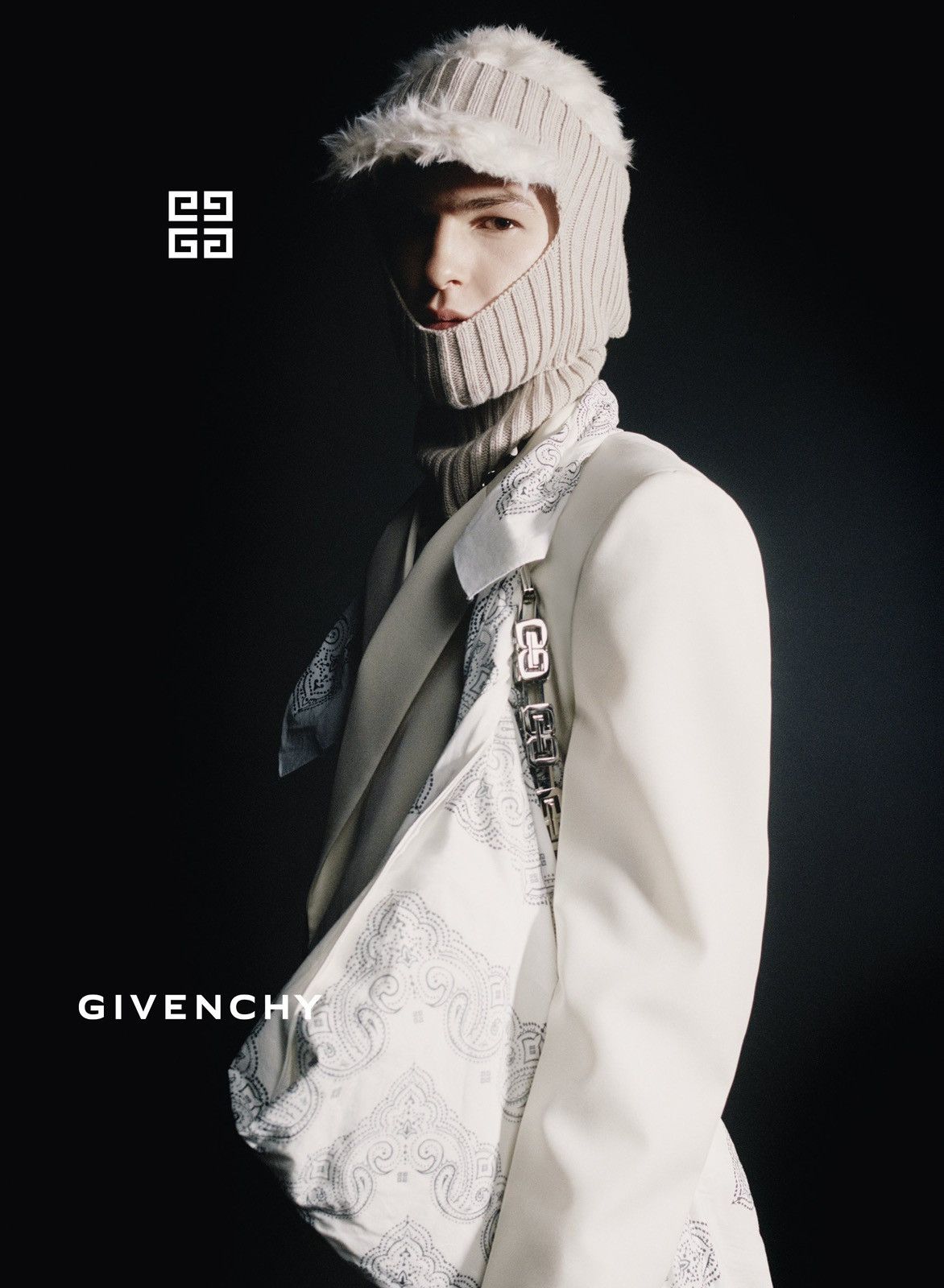 Givenchy Givenchy FW21 Off White Faux Mink Hat Size ONE SIZE - 9 Thumbnail