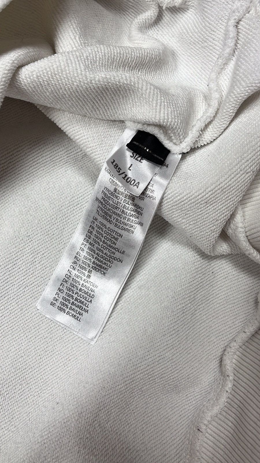 Diesel × Vintage Diesel White Hoodie Logo Bones Vintage Size US L / EU 52-54 / 3 - 7 Thumbnail
