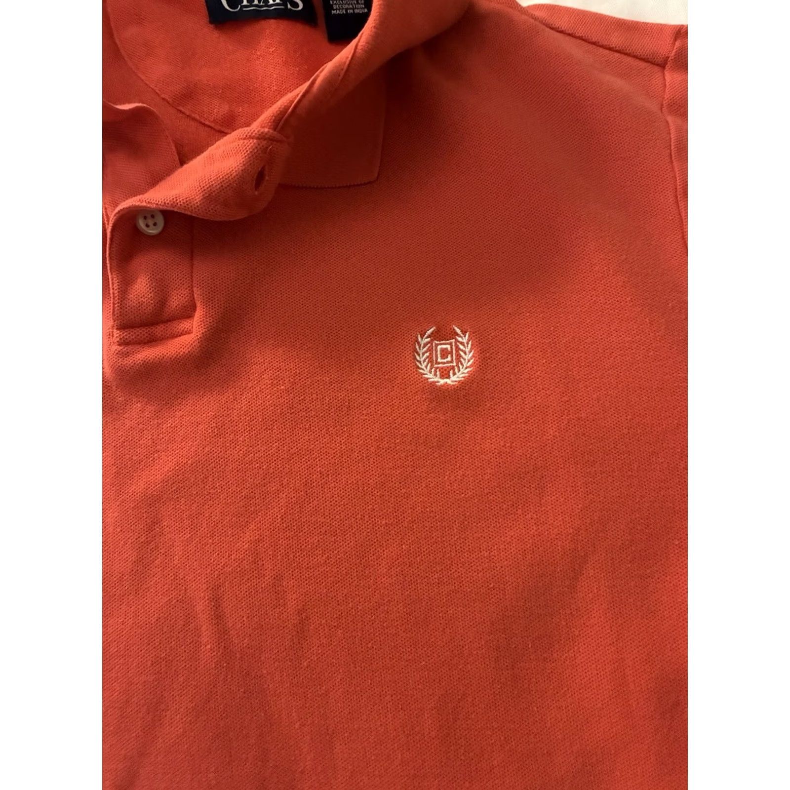 Chaps Chaps Ralph Lauren Polo Golf Mens XL Orange Collar Classic Shirt Size US XL / EU 56 / 4 - 3 Thumbnail