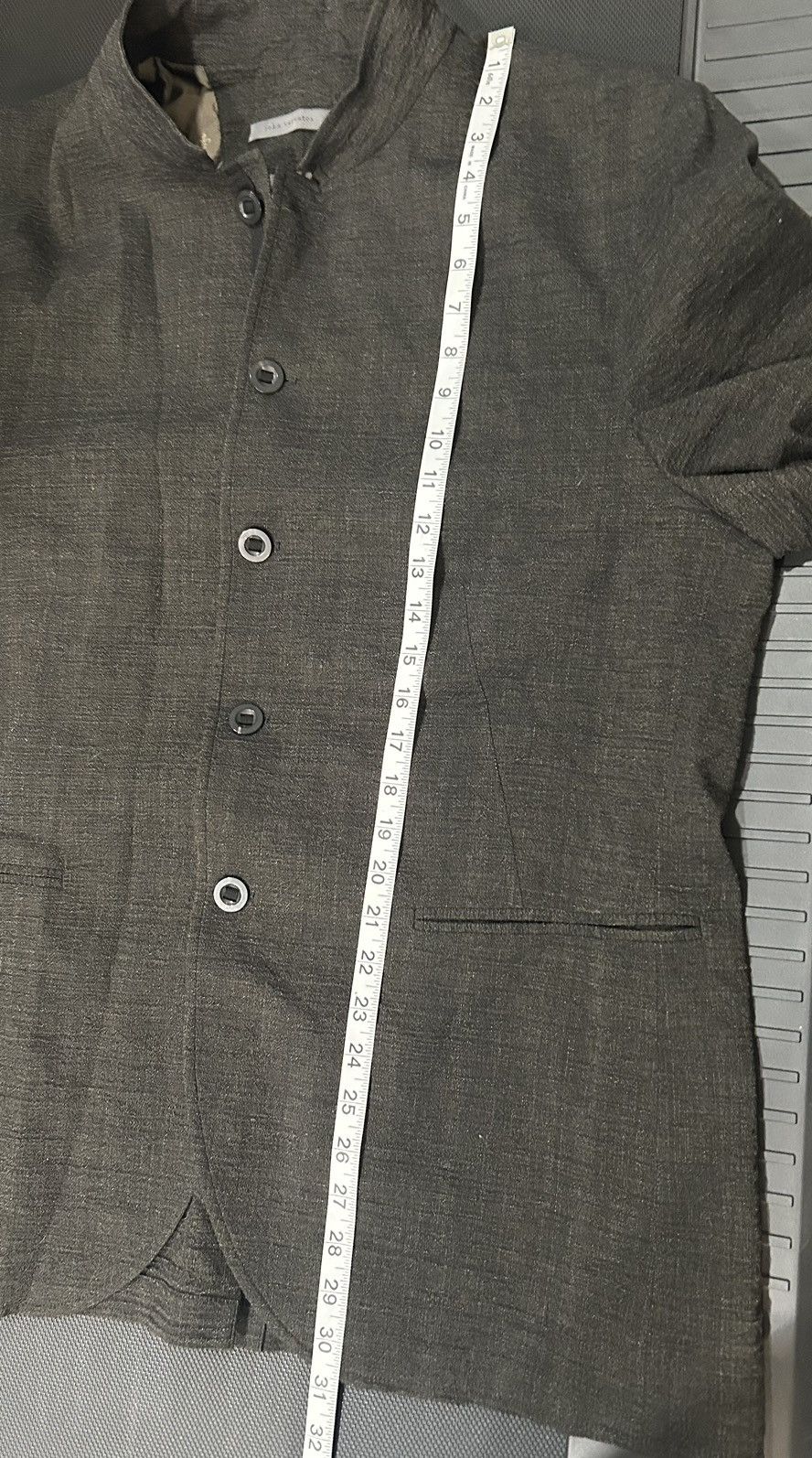 John Varvatos John Varvatos f22 Italy linen blend blazer avante garde ERD Size 54R - 9 Thumbnail
