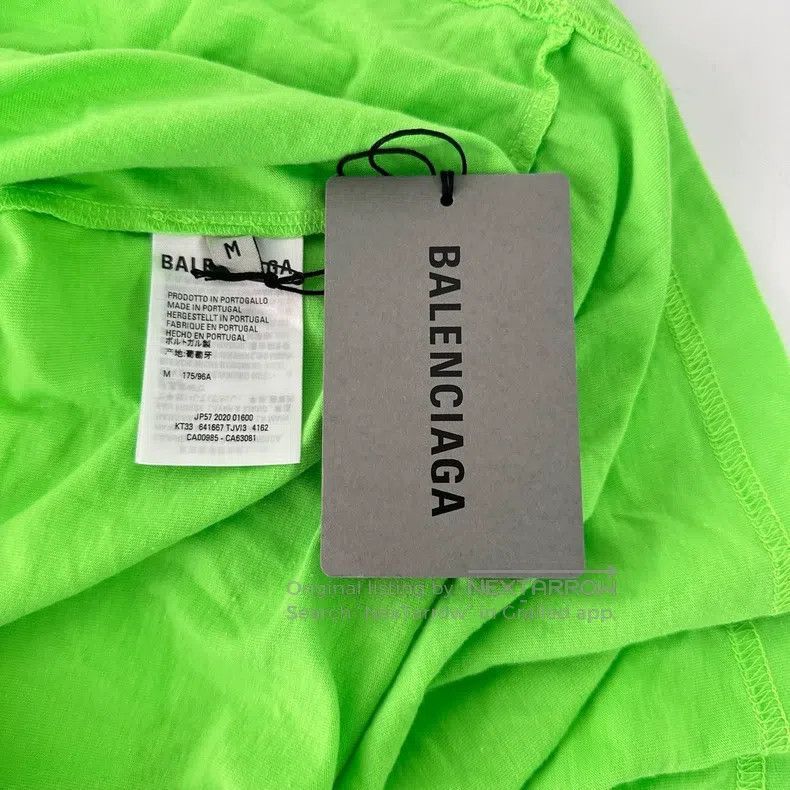 Balenciaga Balenciaga Neon apple green seven-country language logo lo Size US M / EU 48-50 / 2 - 4 Thumbnail